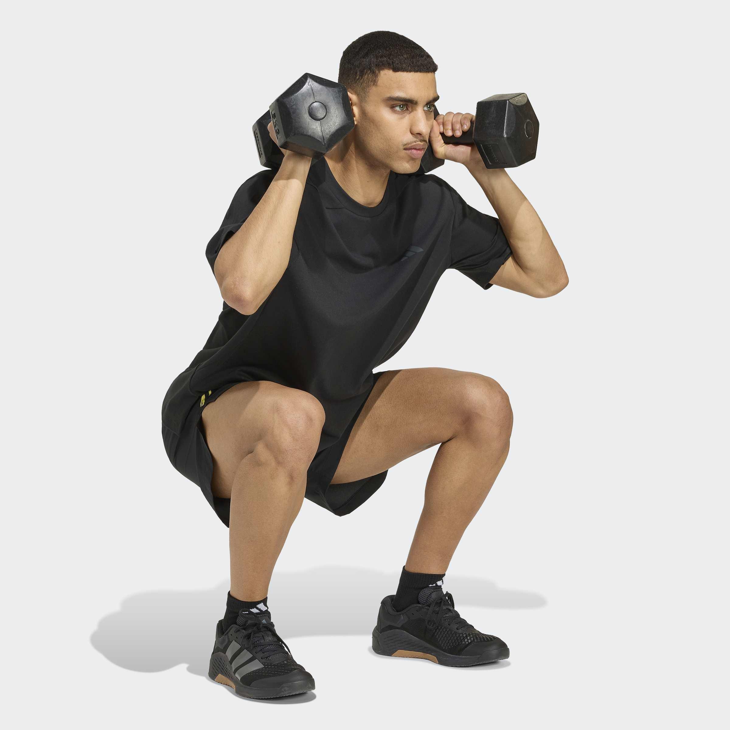 PrimeLift Essentials Workout Graphics Short, Black, A701_ONE, large image number 5