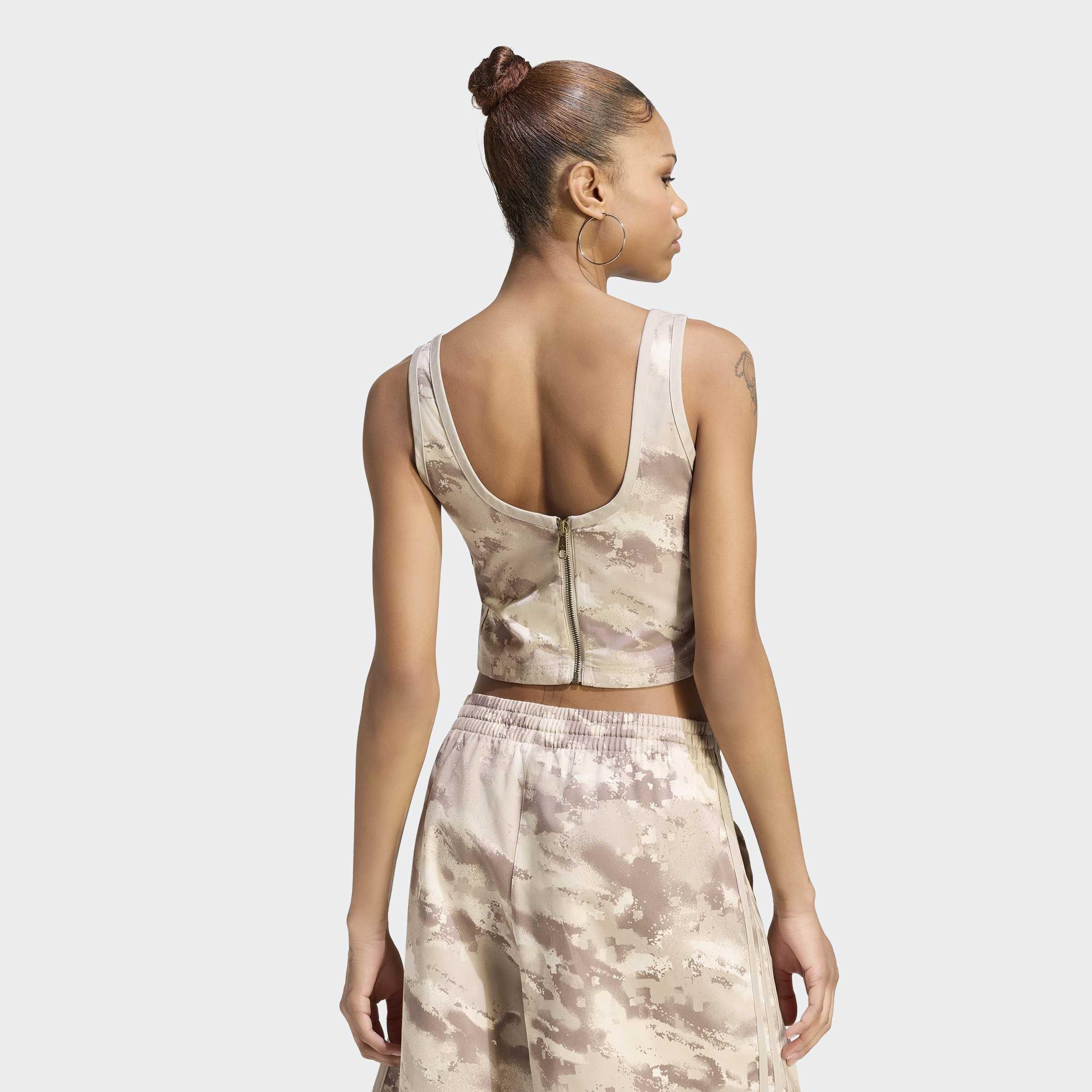 Camo Corset Shirt, Multicolour