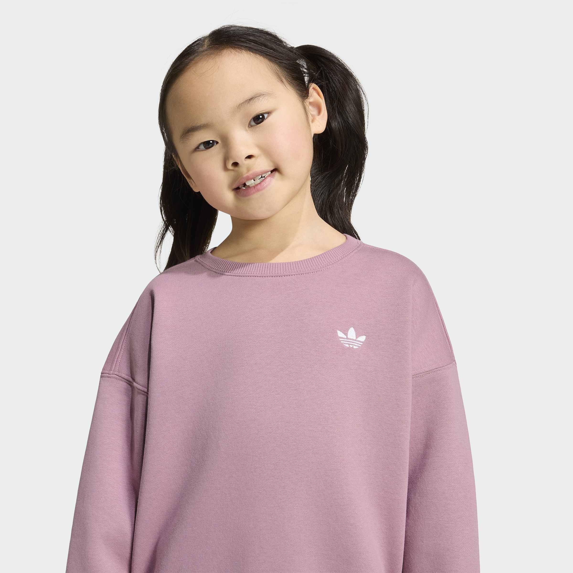 Kids Unisex Loose Crew Top & Wide Leg Pants Set, Purple, A701_ONE, large image number 3