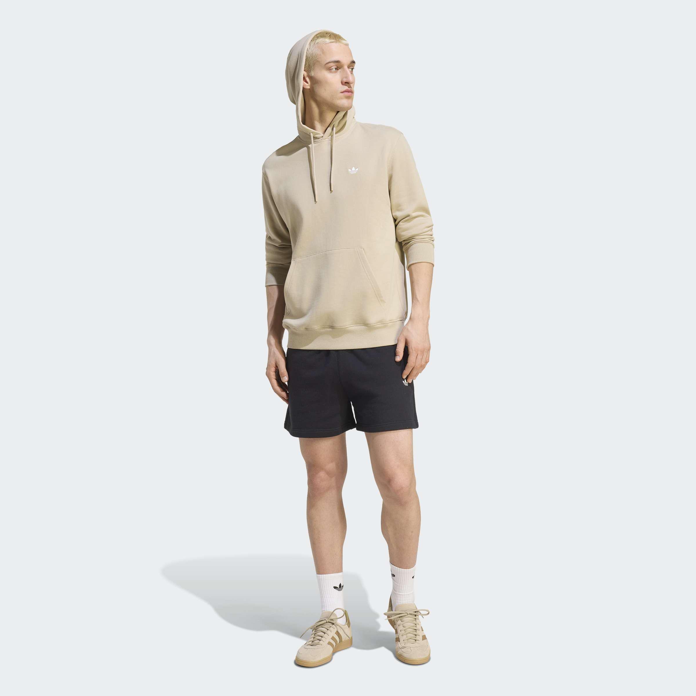 Trefoil Essentials Hoodie French Terry, Beige, A701_ONE, large image number 5