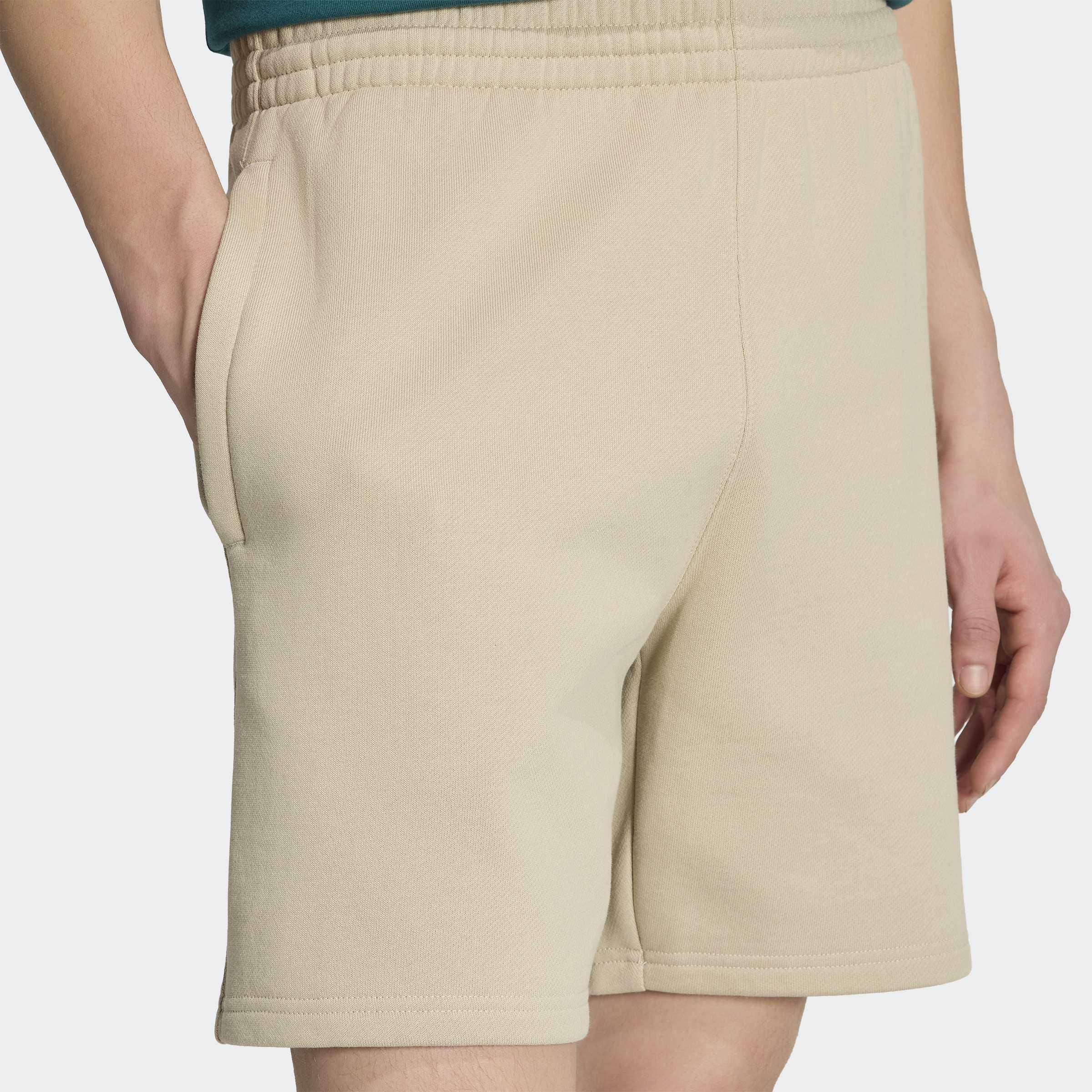 Trefoil Essentials Fleece Shorts, Beige, A701_ONE, large image number 2