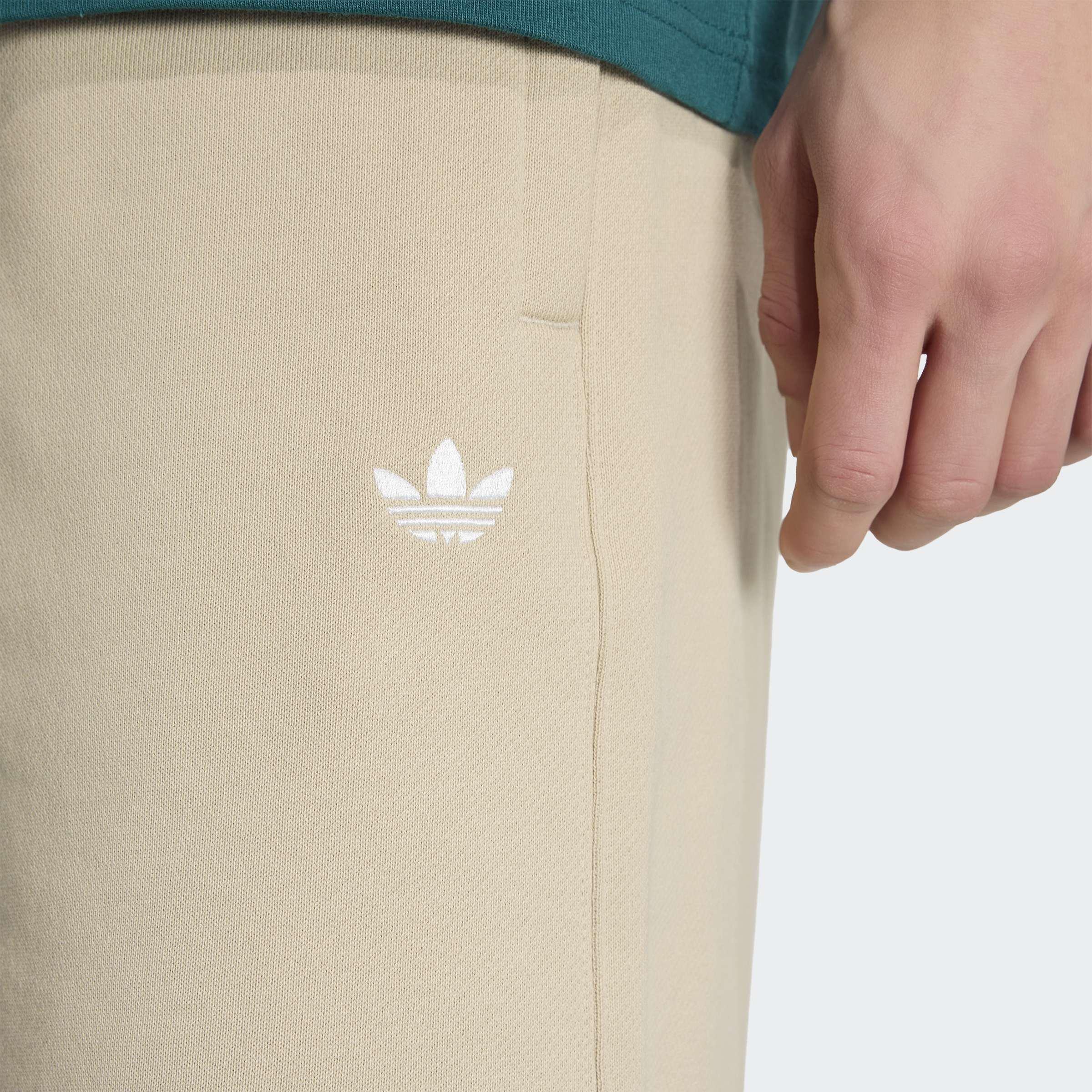 Trefoil Essentials Fleece Shorts, Beige, A701_ONE, large image number 3