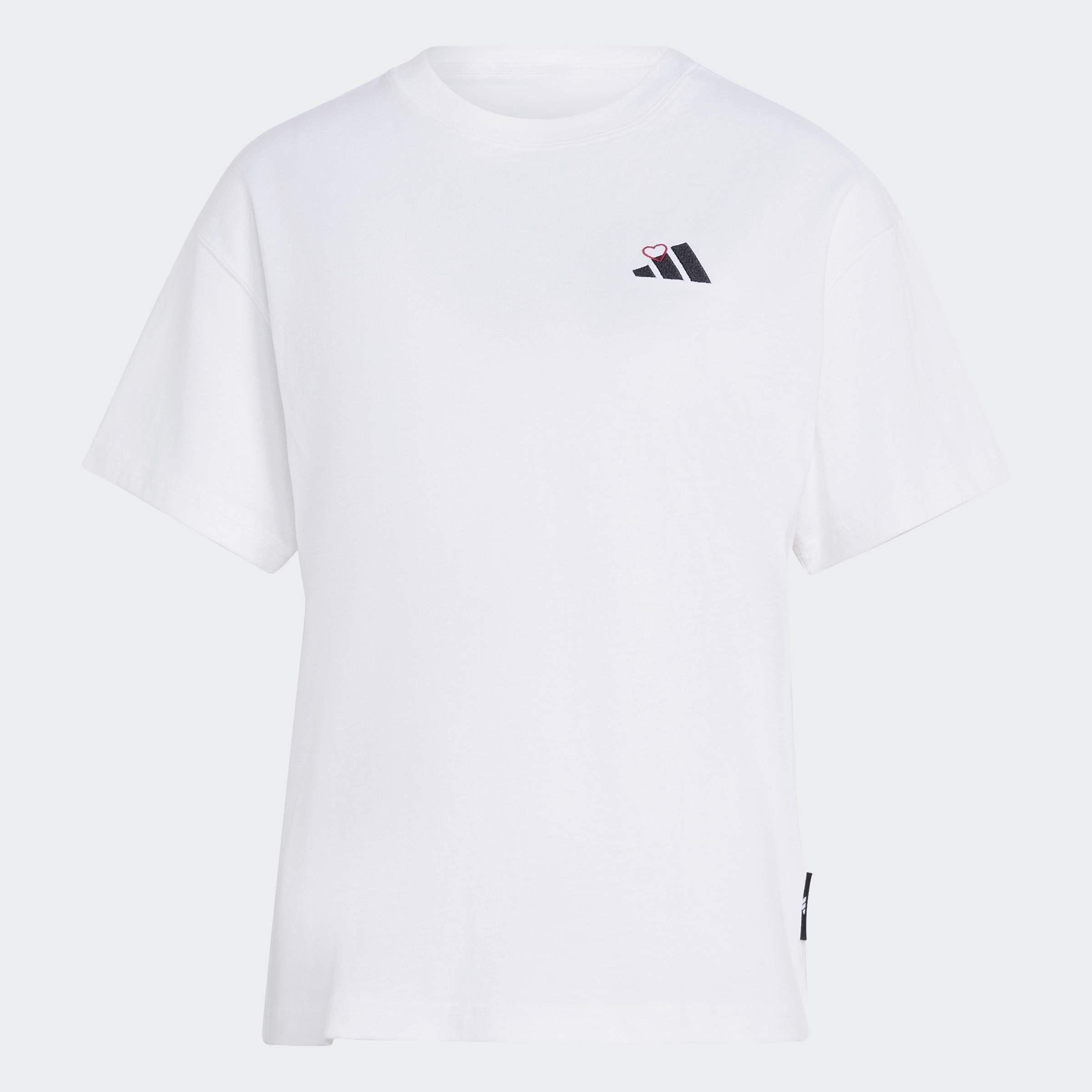 Embroidery Pack Loose Graphic T-Shirt, White