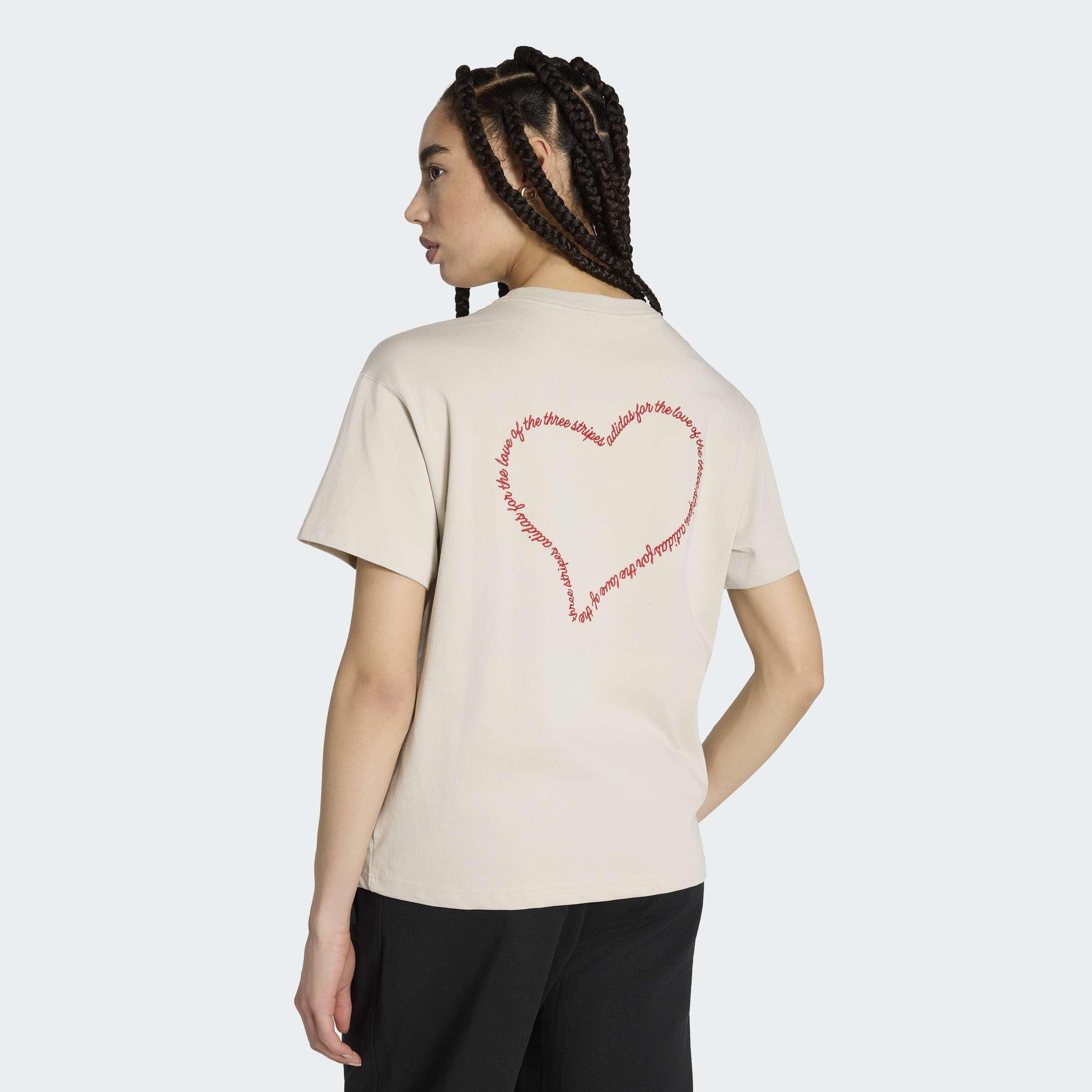 Embroidery Pack Loose Graphic T-Shirt, Beige