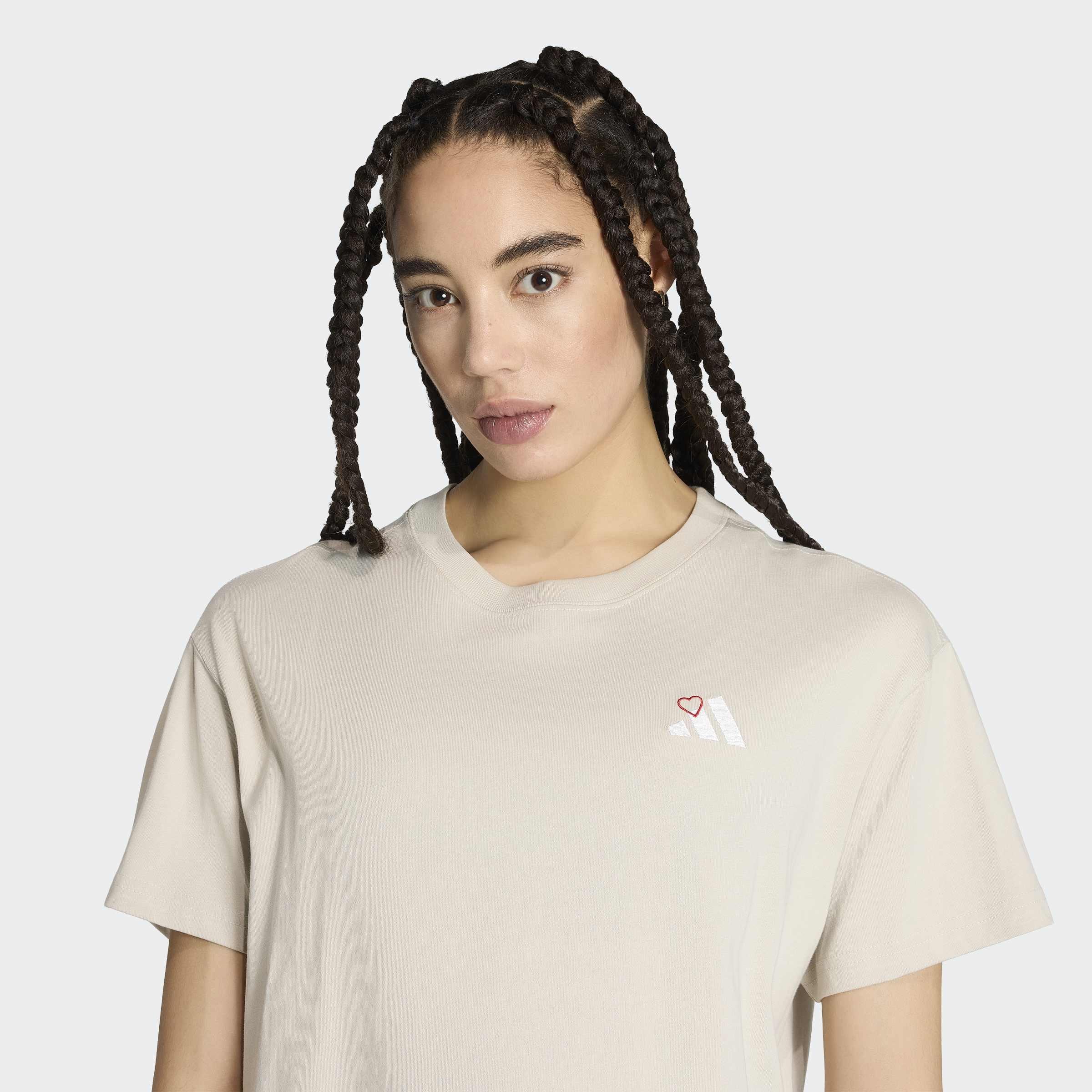 Embroidery Pack Loose Graphic T-Shirt, Beige, A701_ONE, large image number 2