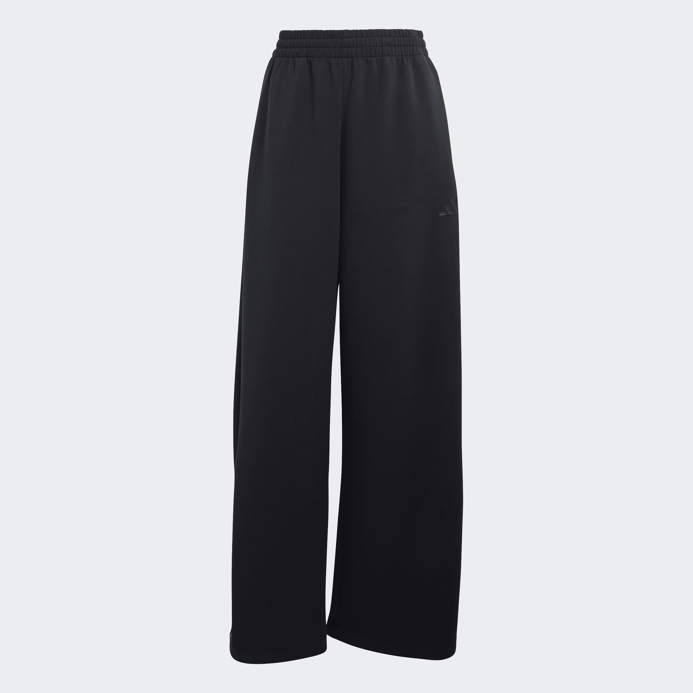 Soft Lux Straight Leg Trousers, Black, A701_ONE, large image number 0