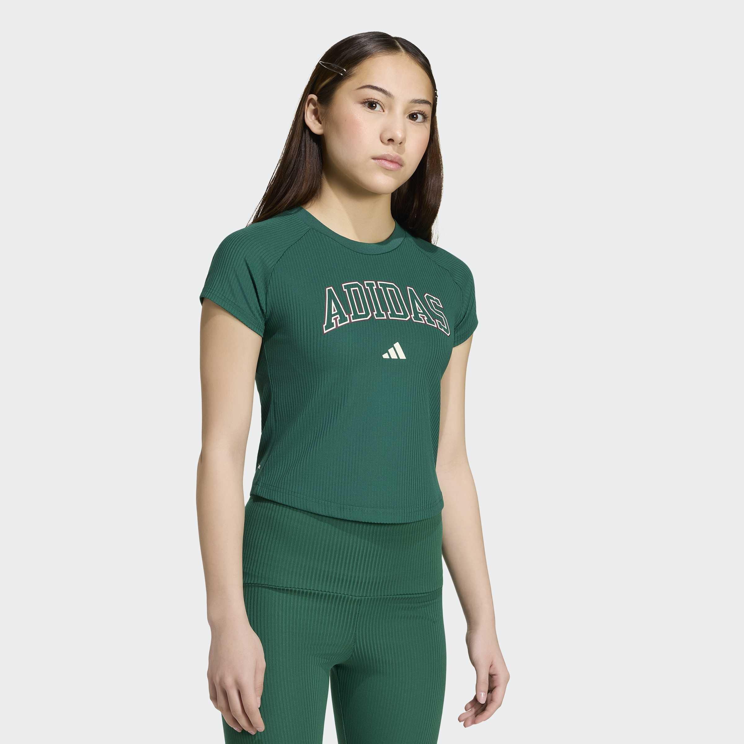 Kids Sport Seasonals Collegiate Typography T-Shirt Junior Girls, Green, A701_ONE, large image number 12