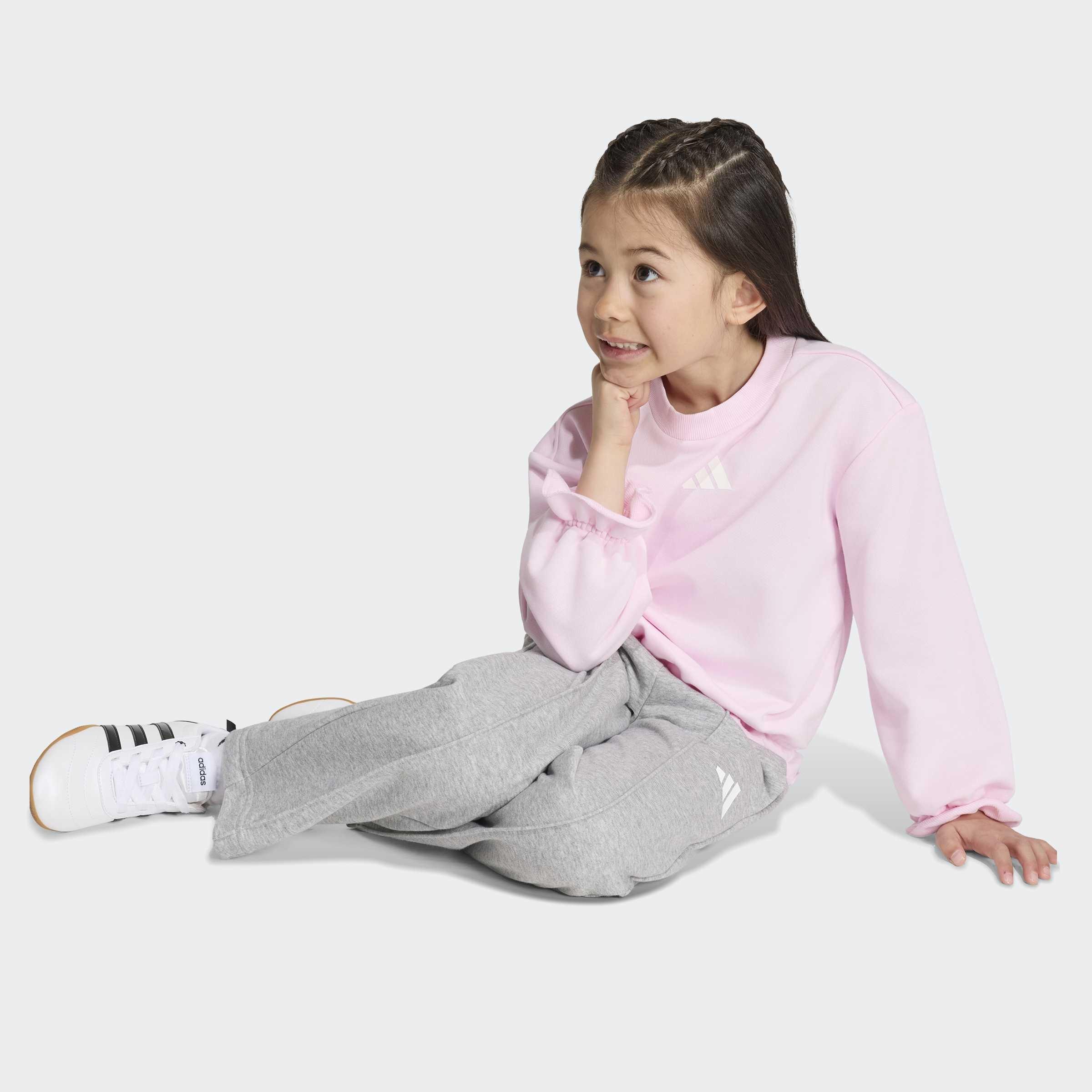 Kids Seasonals Ruffles Sweatset Little Girls, Pink, A701_ONE, large image number 2