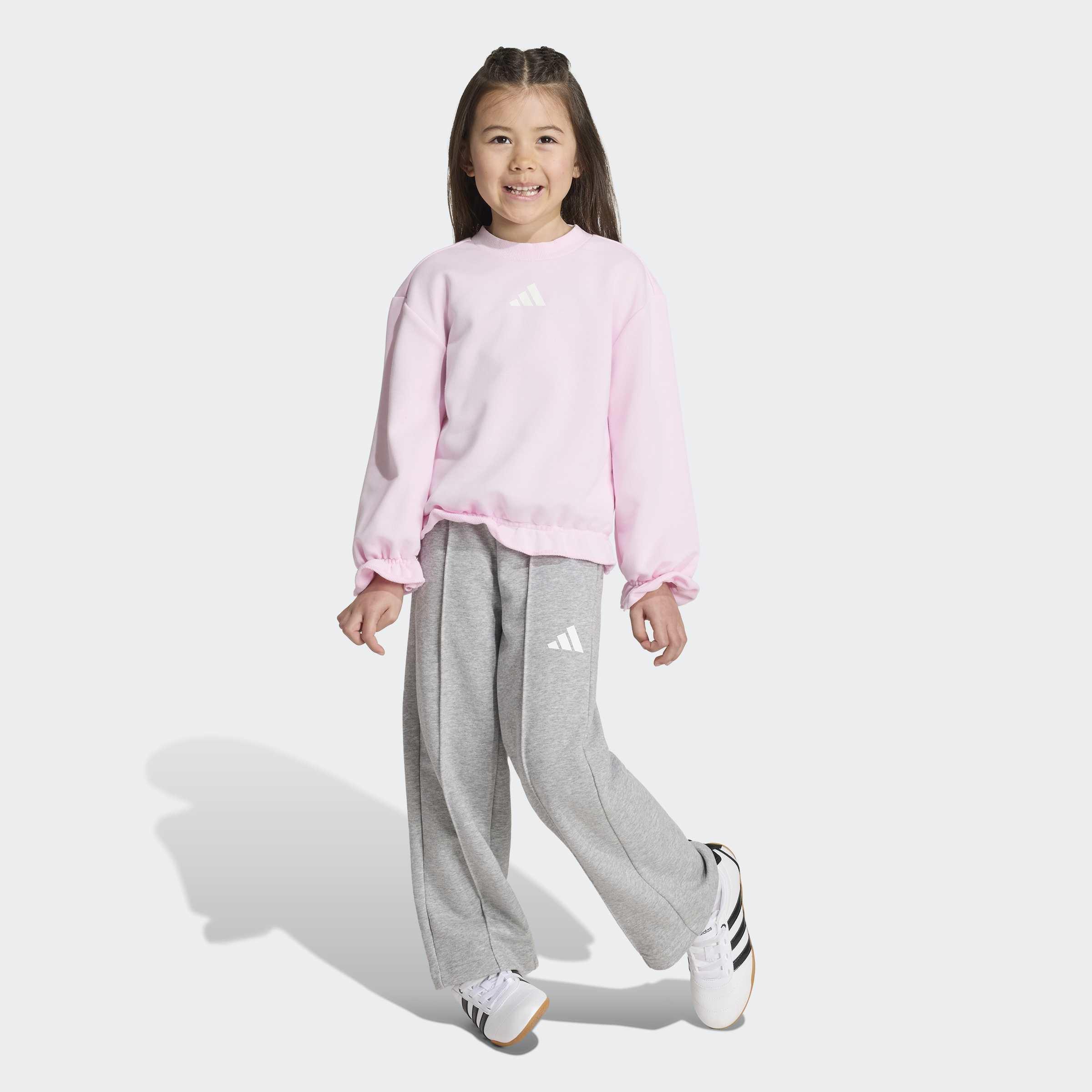 Kids Seasonals Ruffles Sweatset Little Girls, Pink, A701_ONE, large image number 3