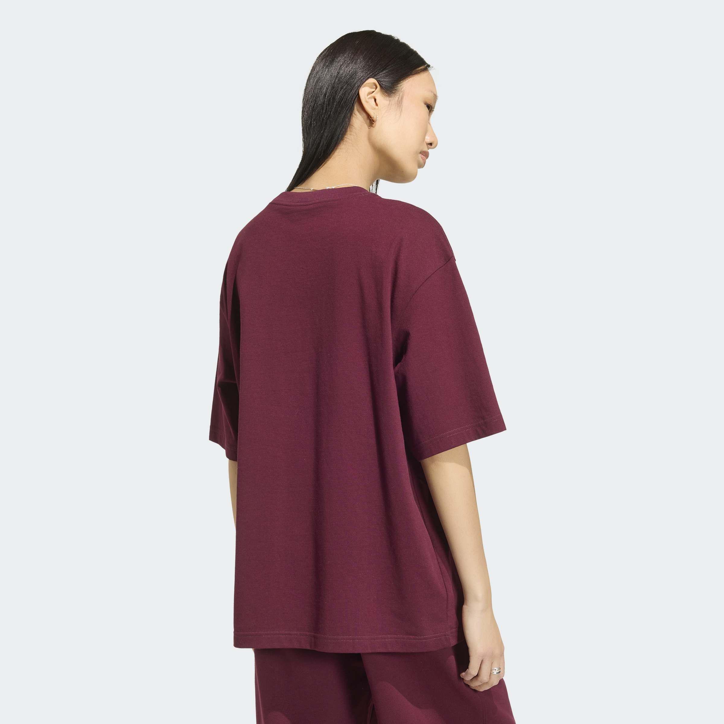Essentials Boyfriend T-Shirt, Burgundy