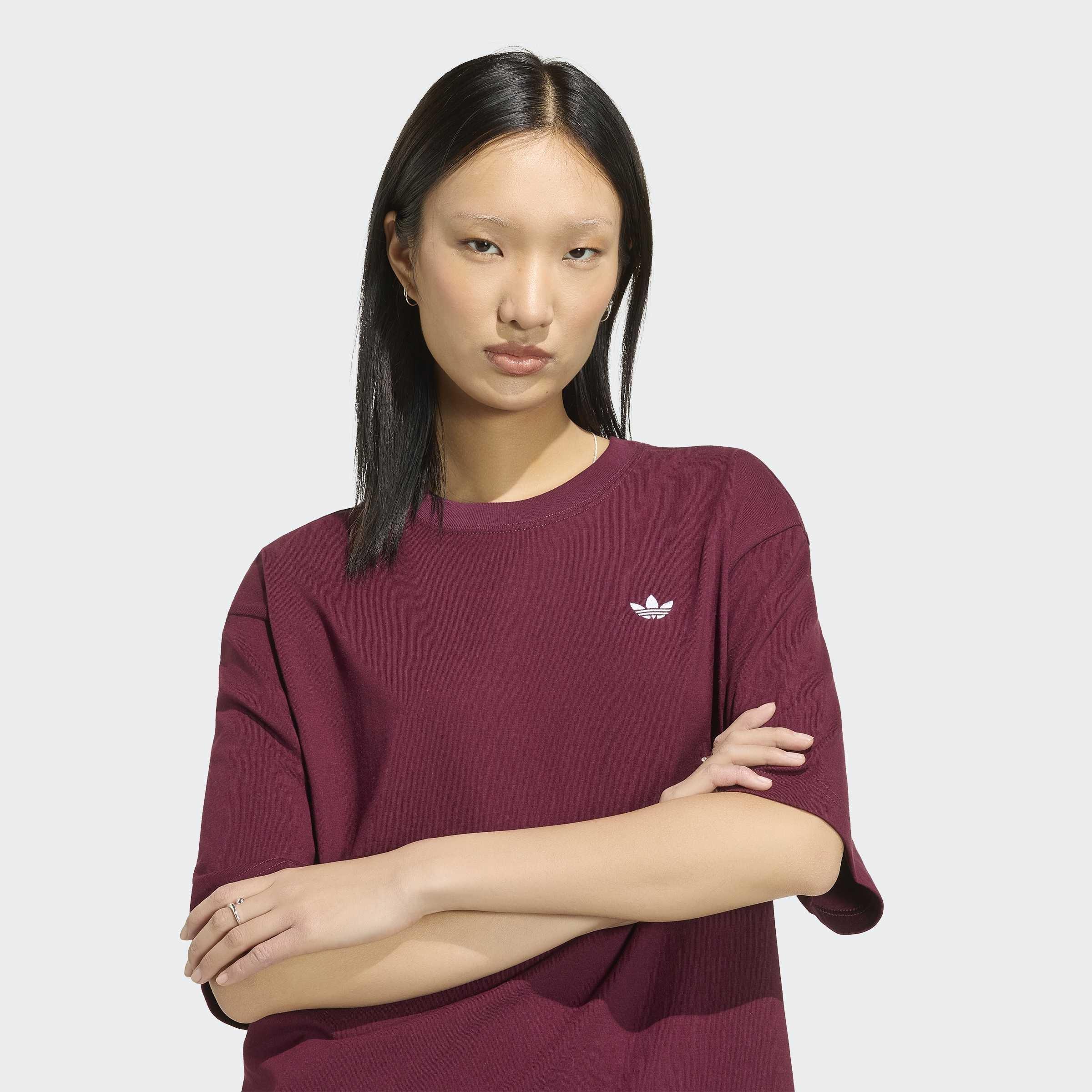 Essentials Boyfriend T-Shirt, Burgundy, A701_ONE, large image number 2