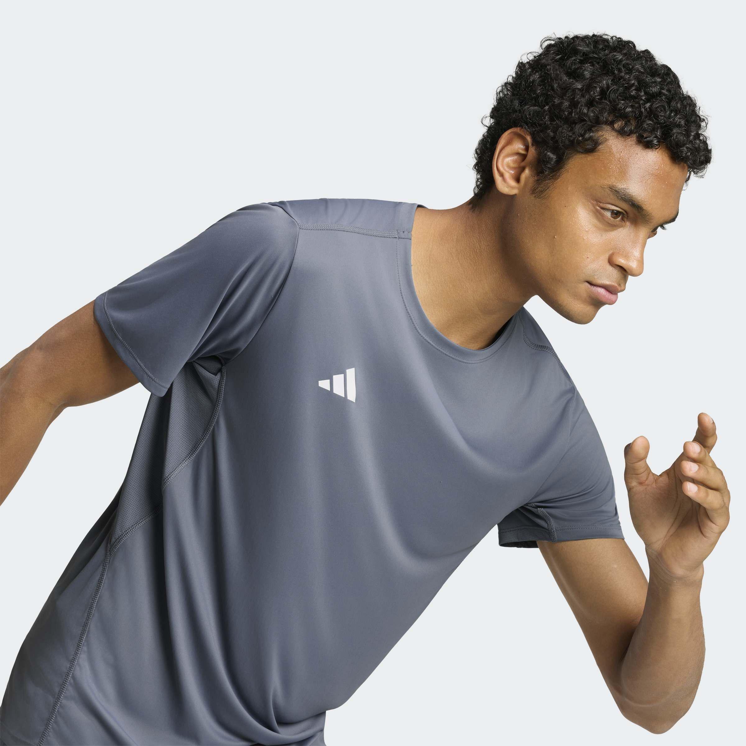Adizero Essentials Running T-Shirt, Black, A701_ONE, large image number 2