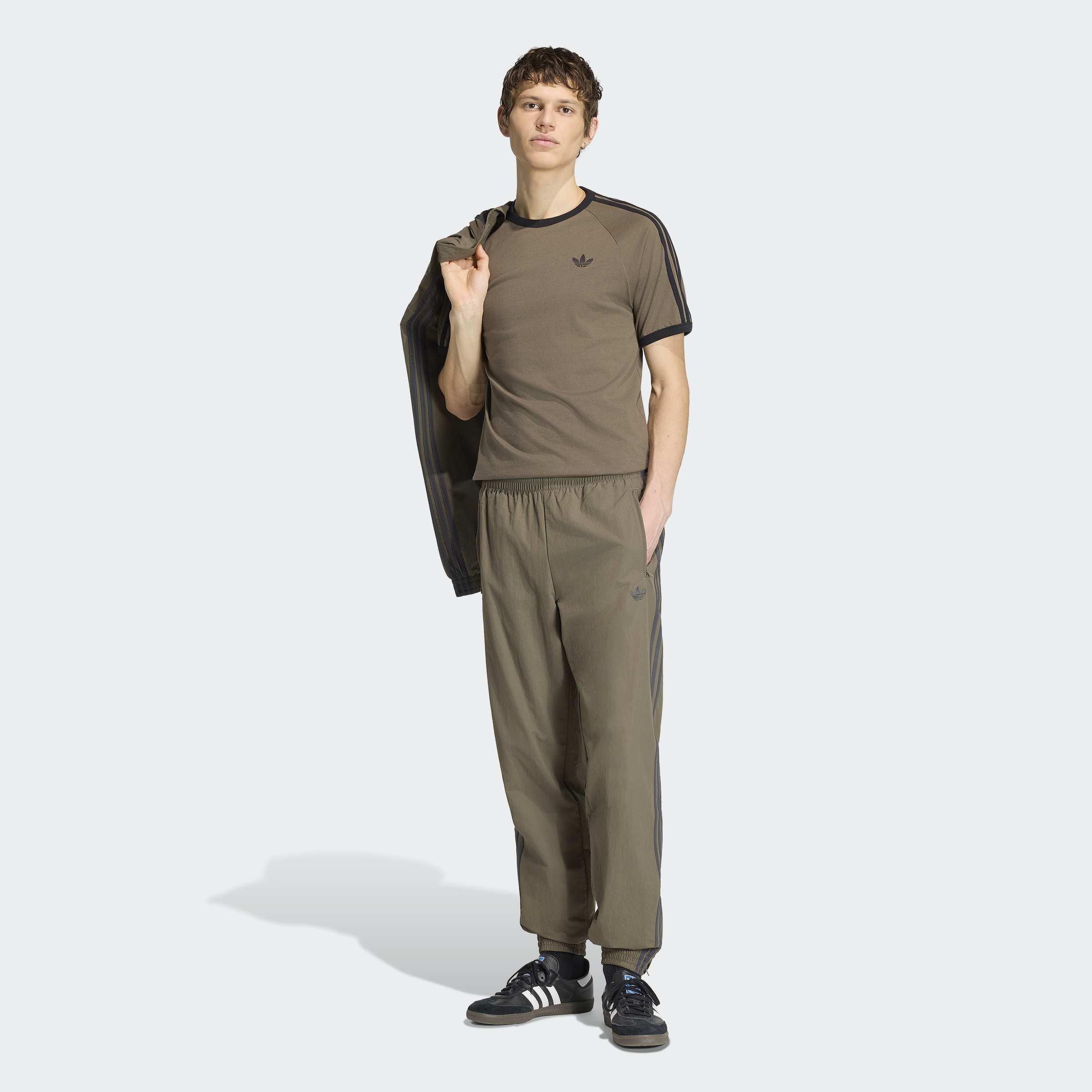 3-Stripes T-Shirt, Brown, A701_ONE, large image number 4
