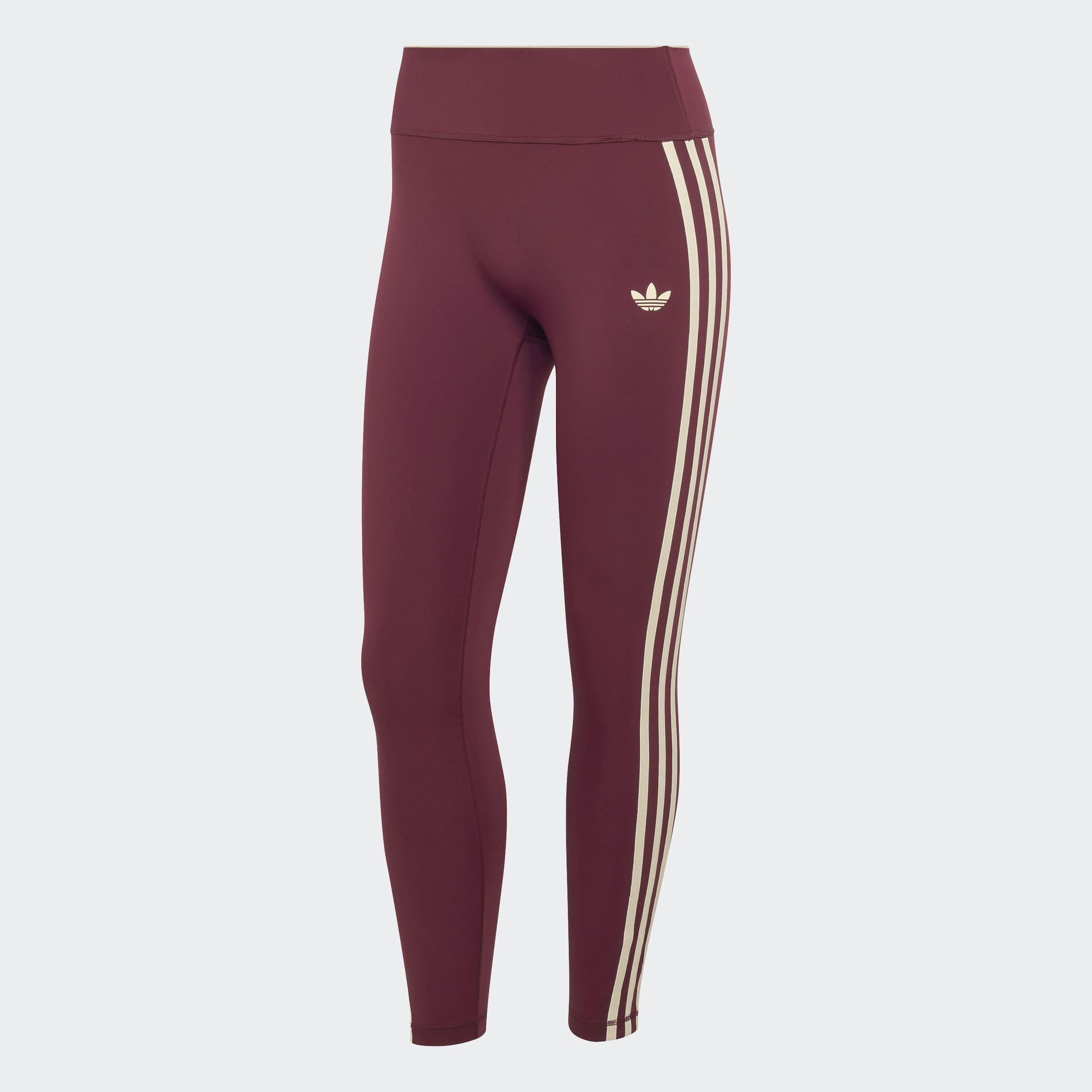 adidas Originals Sport Superstar 7/8 Leggings, Burgundy