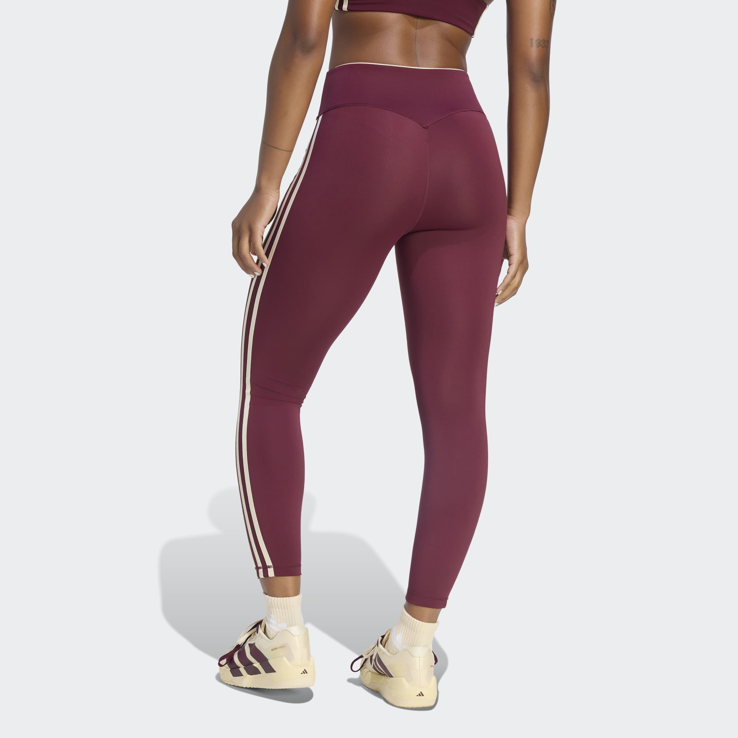 adidas Originals Sport Superstar 7/8 Leggings, Burgundy