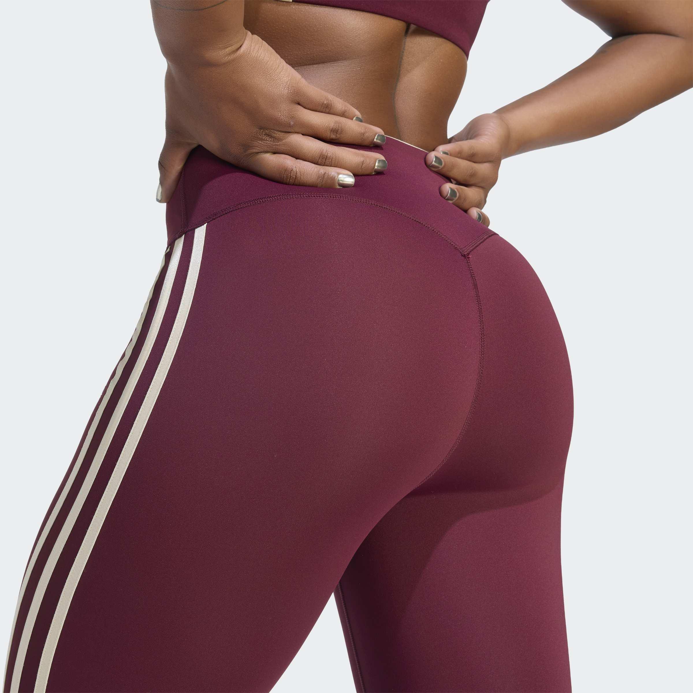 adidas Originals Sport Superstar 7/8 Leggings, Burgundy, A701_ONE, large image number 3