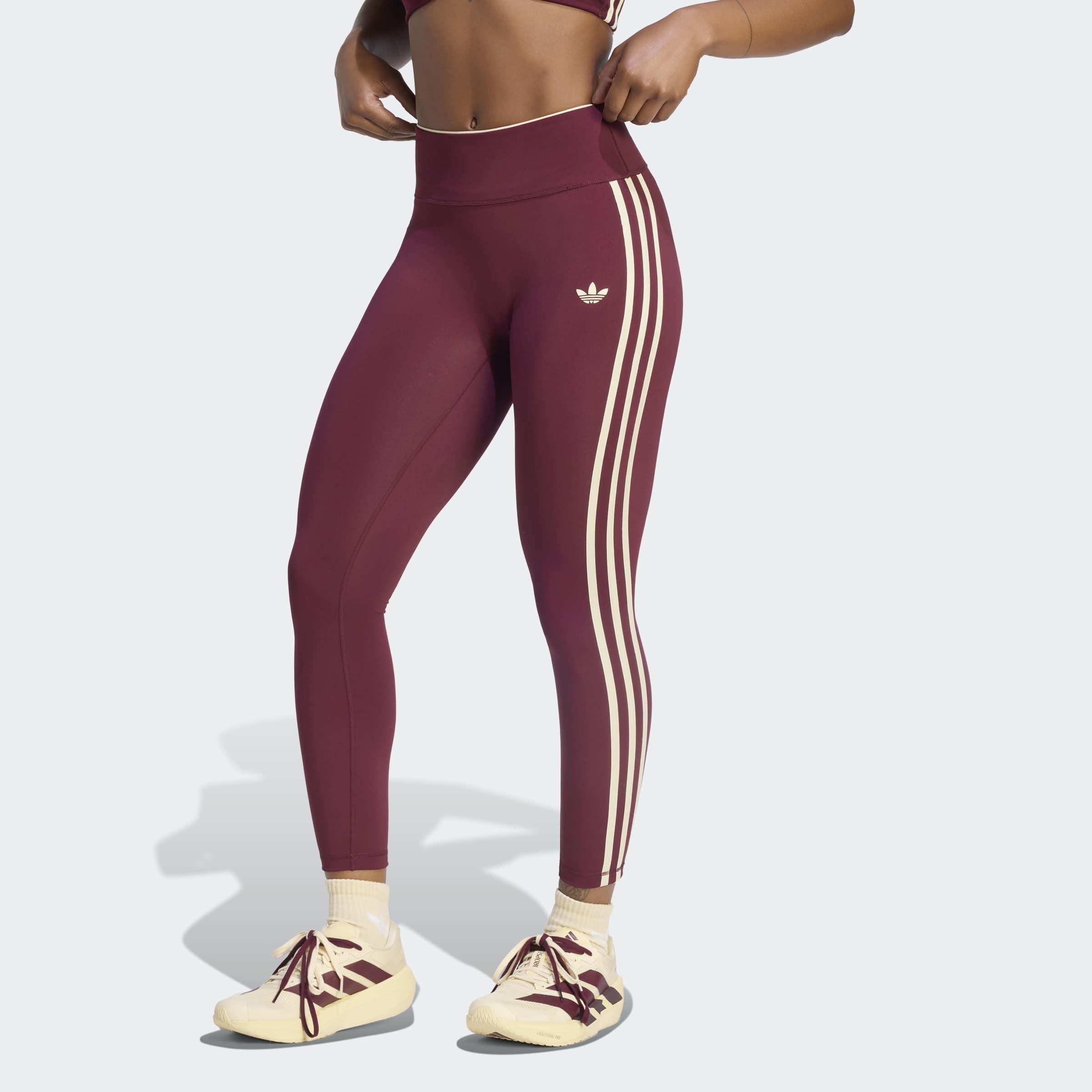 adidas Originals Sport Superstar 7/8 Leggings, Burgundy, A701_ONE, large image number 4