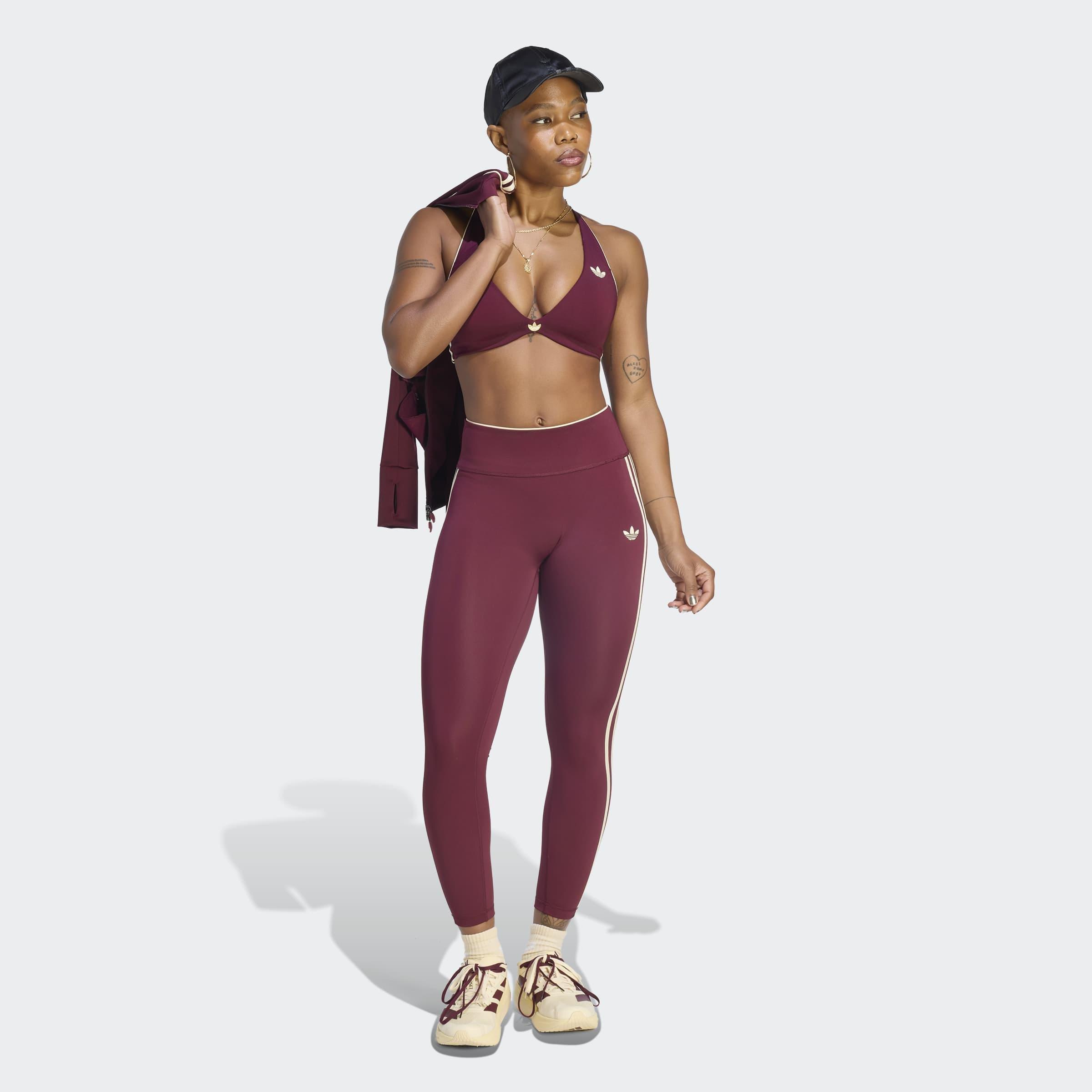 adidas Originals Sport Superstar 7/8 Leggings, Burgundy, A701_ONE, large image number 5
