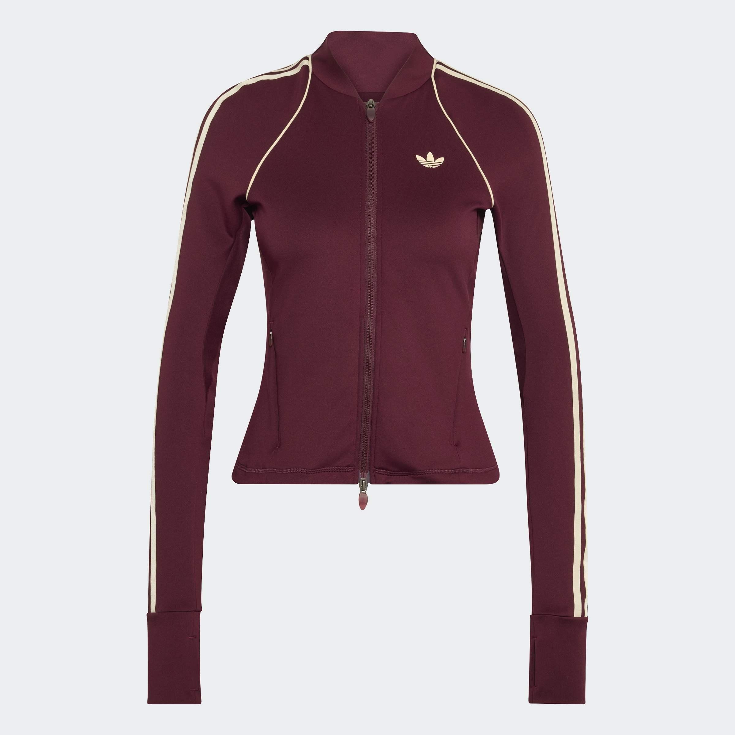 adidas Originals Sport Superstar Midlayer Shirt, Burgundy