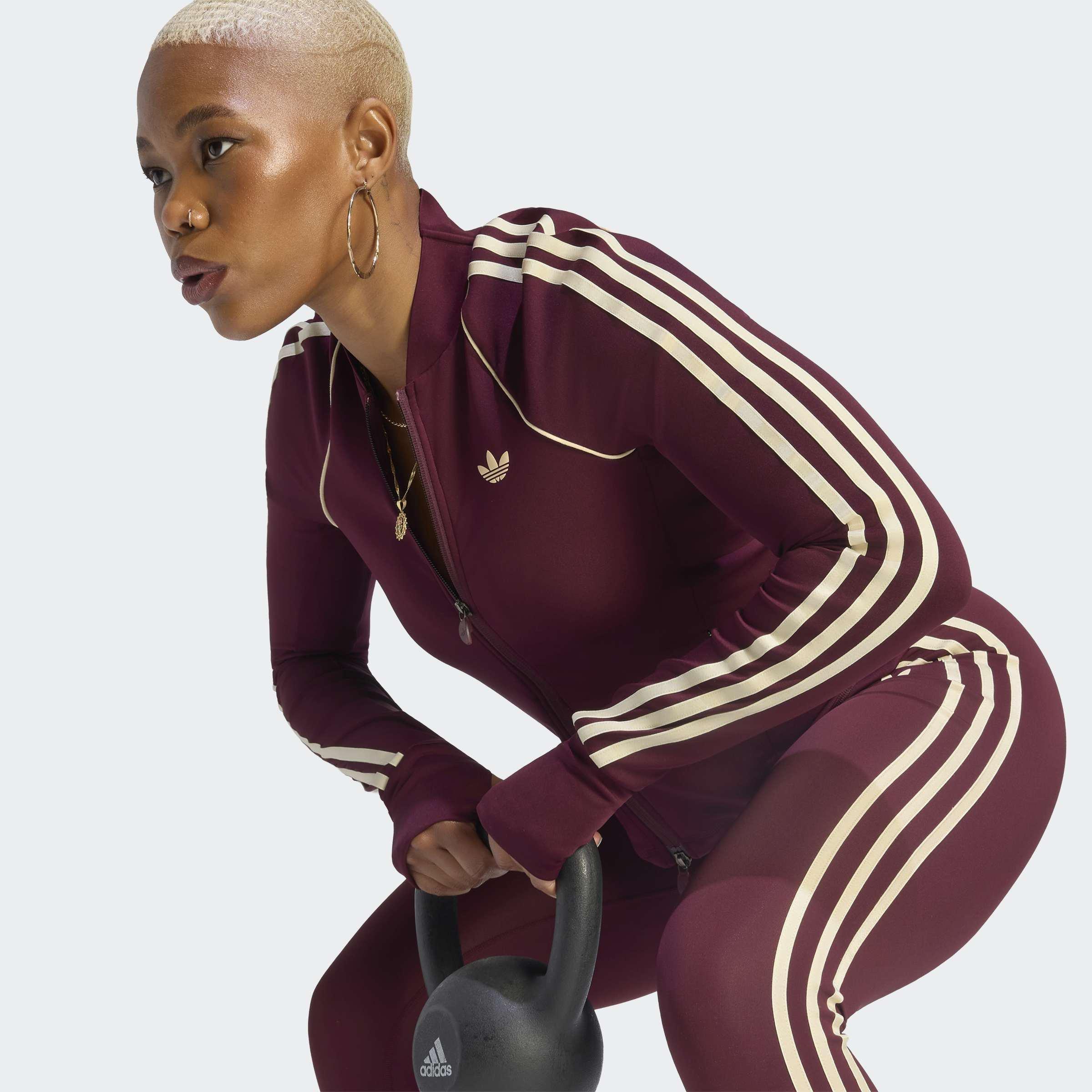 adidas Originals Sport Superstar Midlayer Shirt, Burgundy, A701_ONE, large image number 2