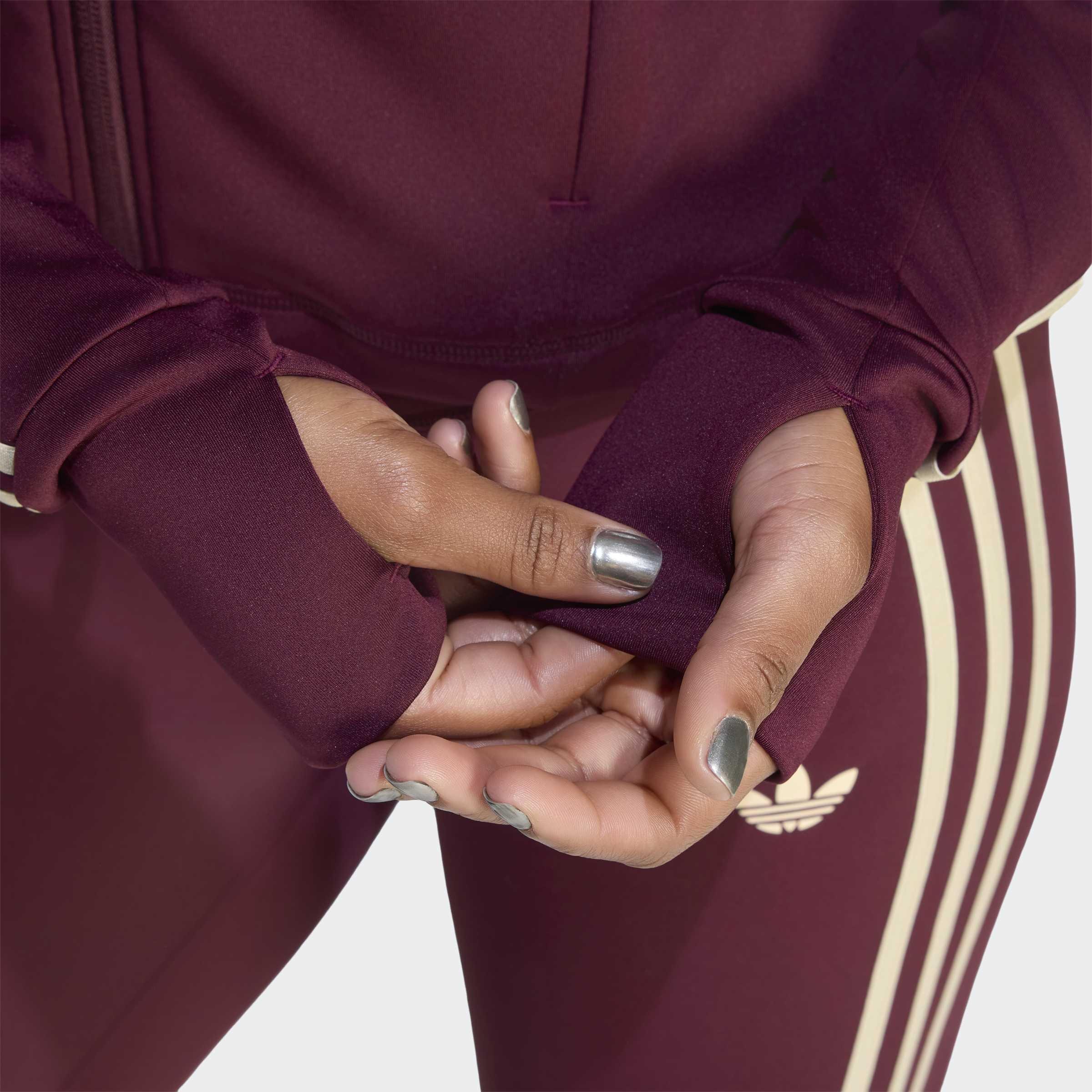 adidas Originals Sport Superstar Midlayer Shirt, Burgundy, A701_ONE, large image number 3