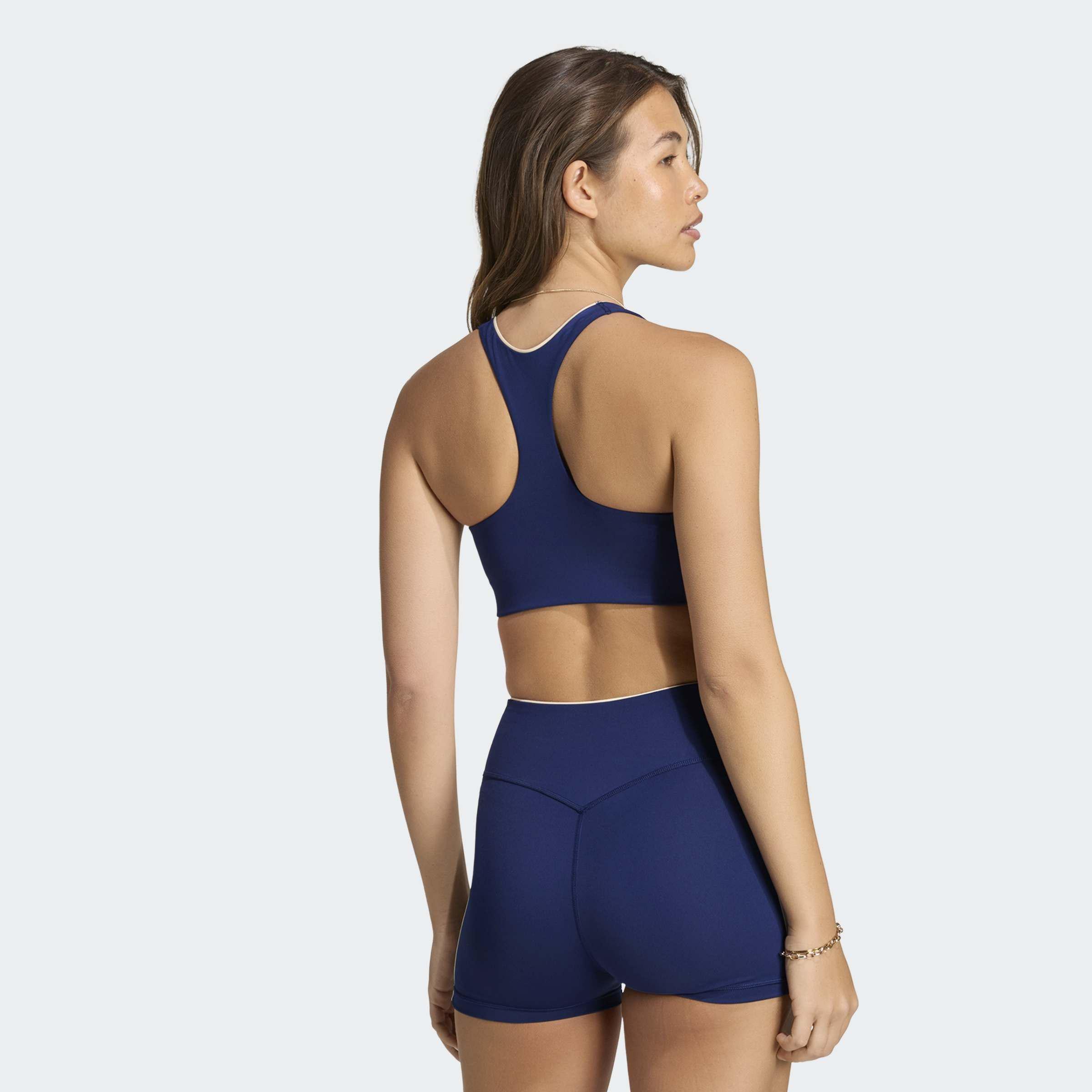 adidas Originals Sport Medium Support Bra, Blue, A701_ONE, large image number 2