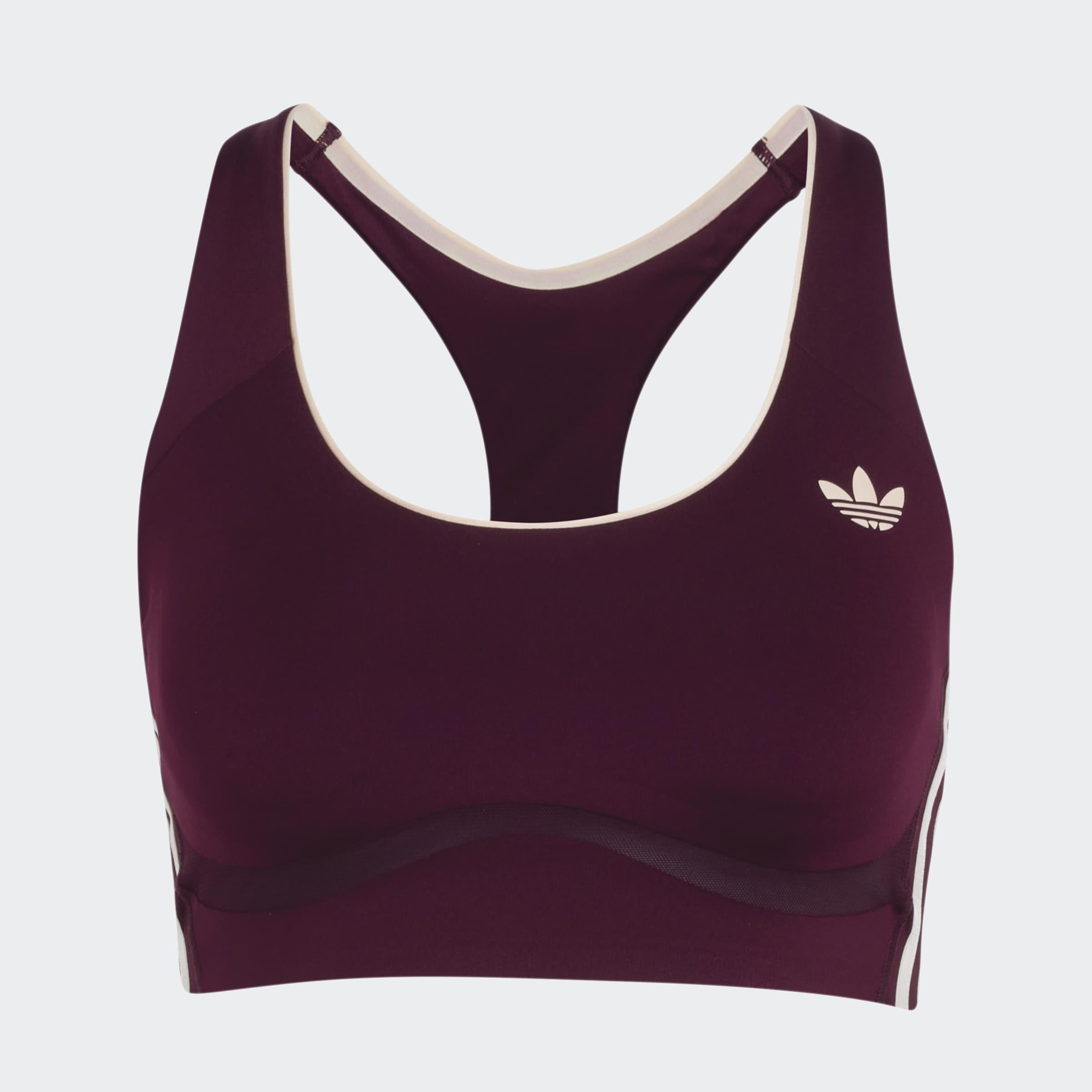 adidas Originals Sport Medium Support Bra, Burgundy, A701_ONE, large image number 0