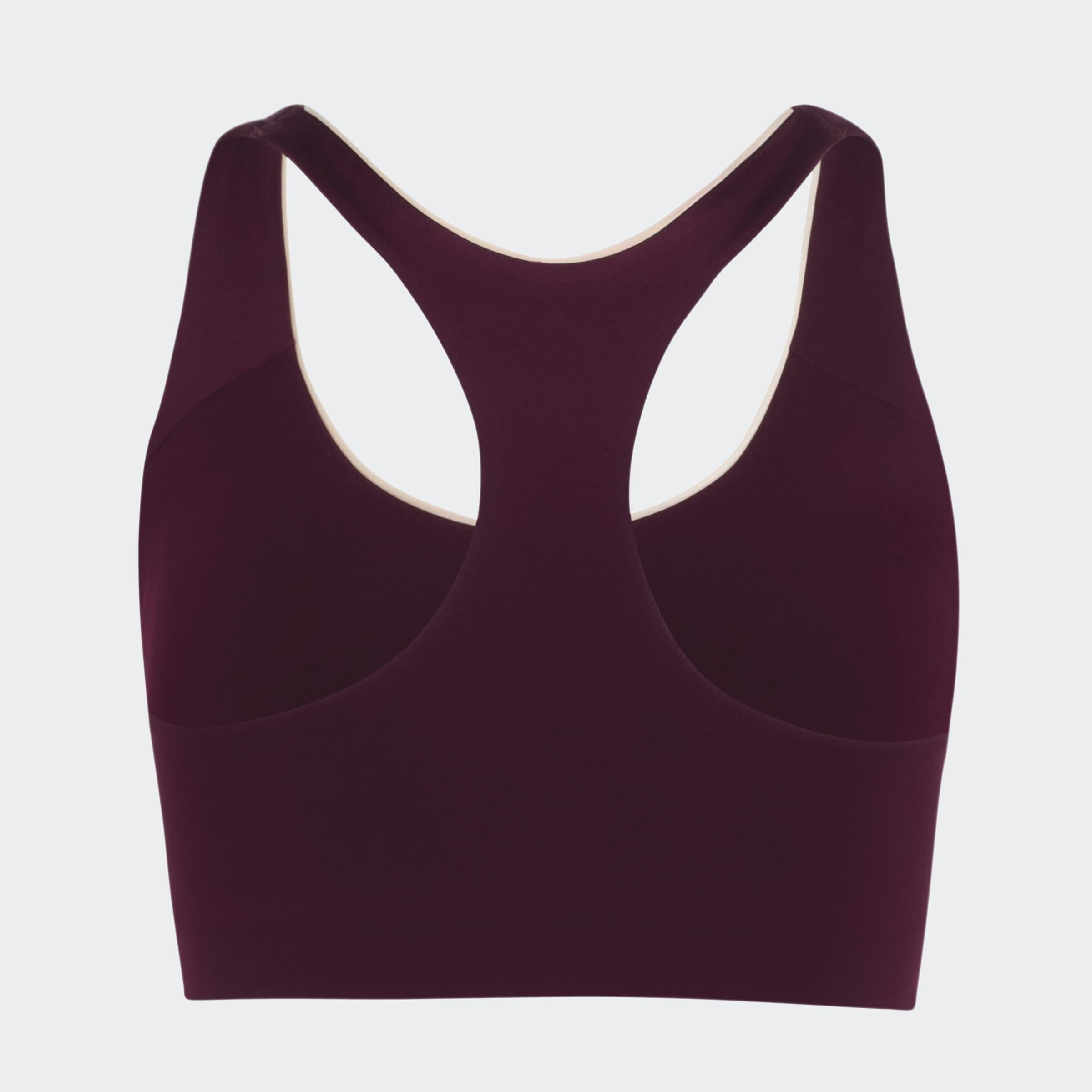 adidas Originals Sport Medium Support Bra, Burgundy, A701_ONE, large image number 1