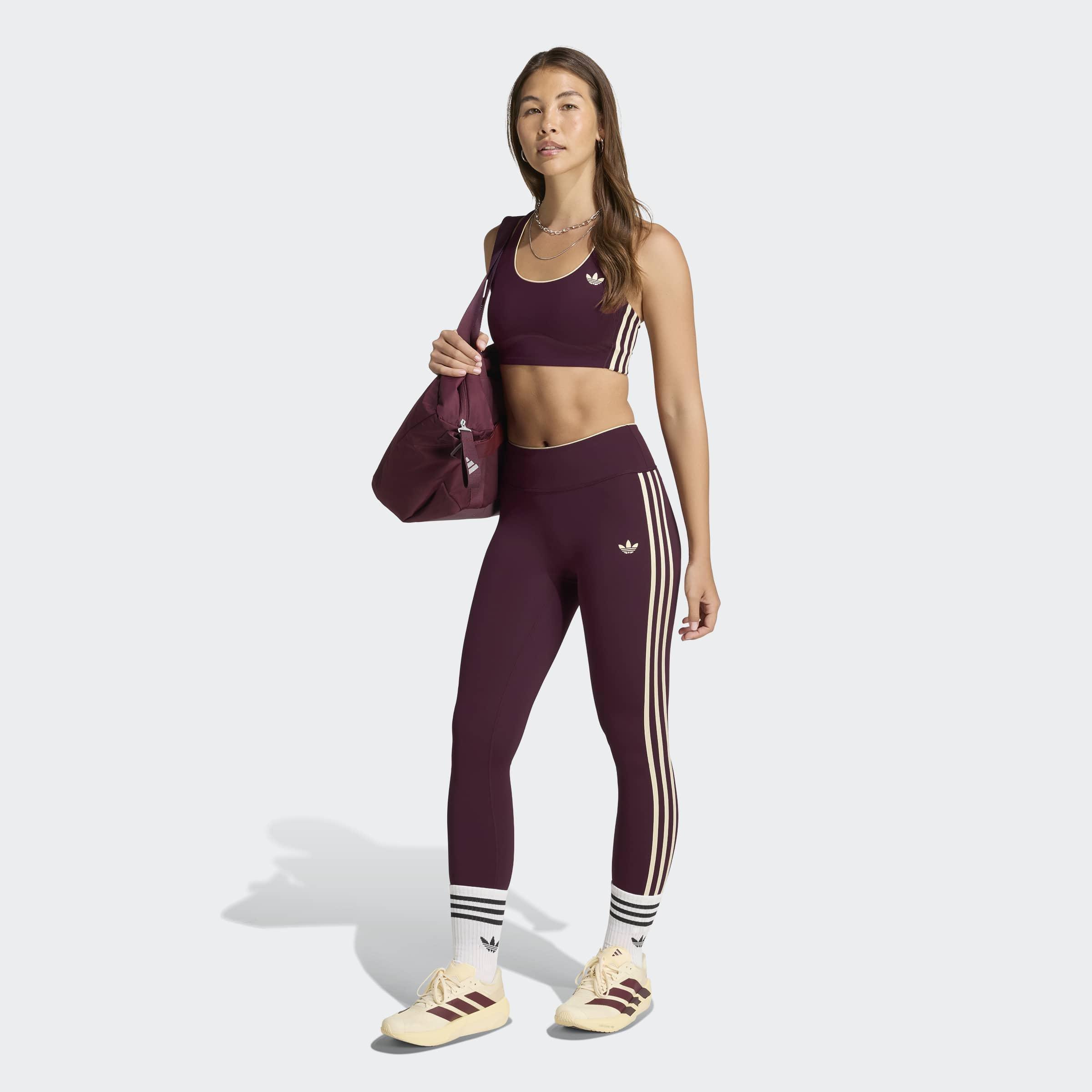 adidas Originals Sport Medium Support Bra, Burgundy, A701_ONE, large image number 6