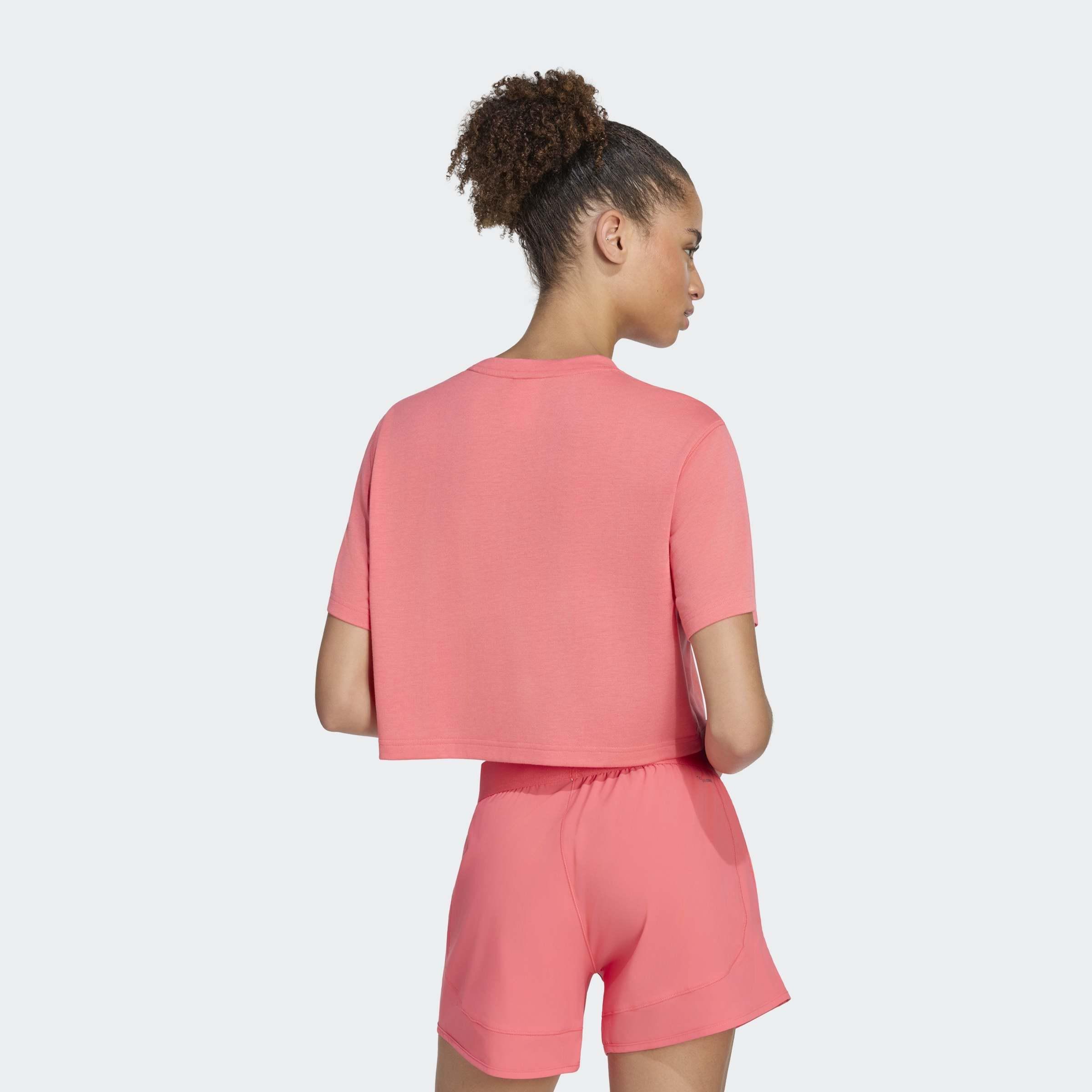 Train Essentials Boxy Workout T-Shirt, Pink