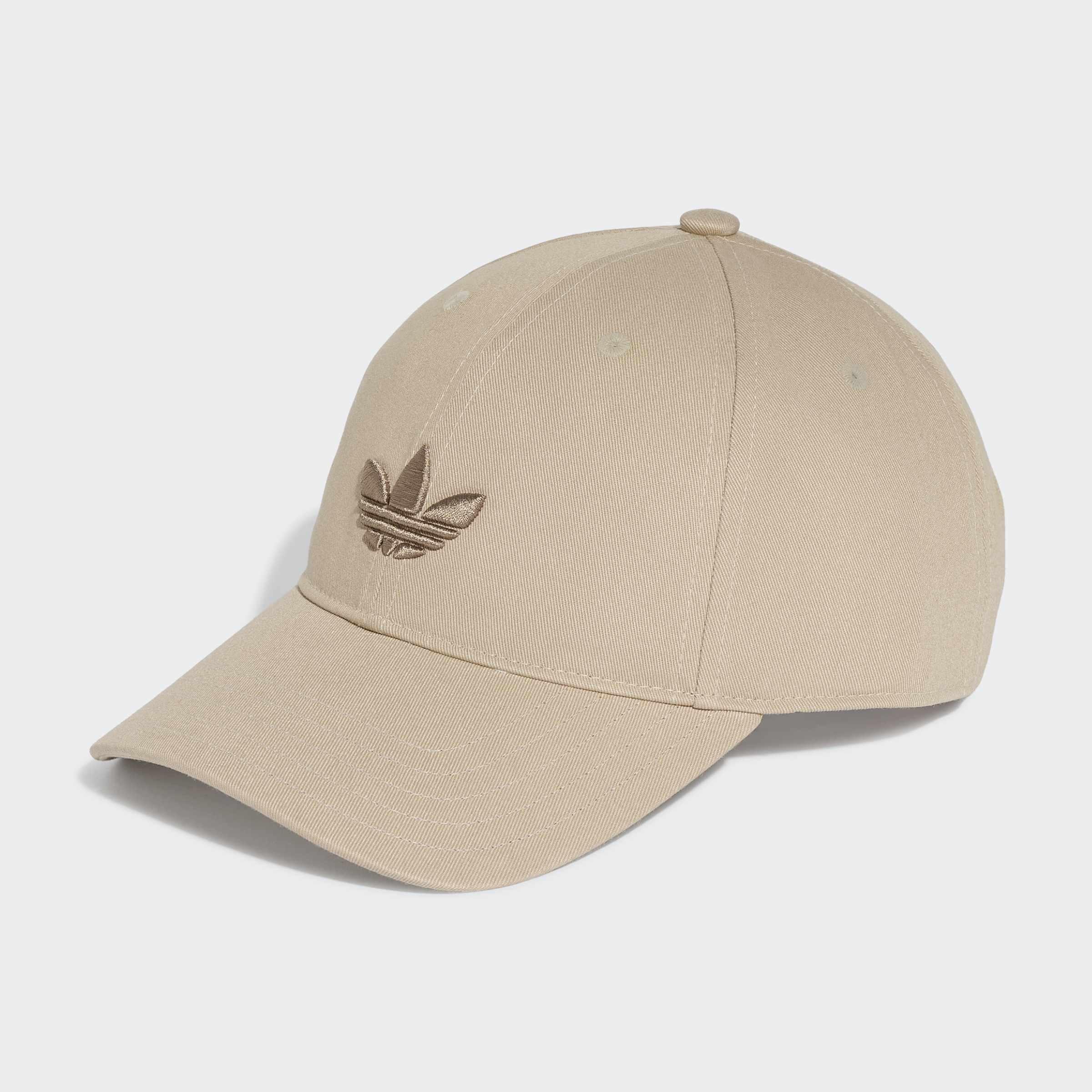 Unisex Adicolor Classic Trefoil Baseball Cap, Beige