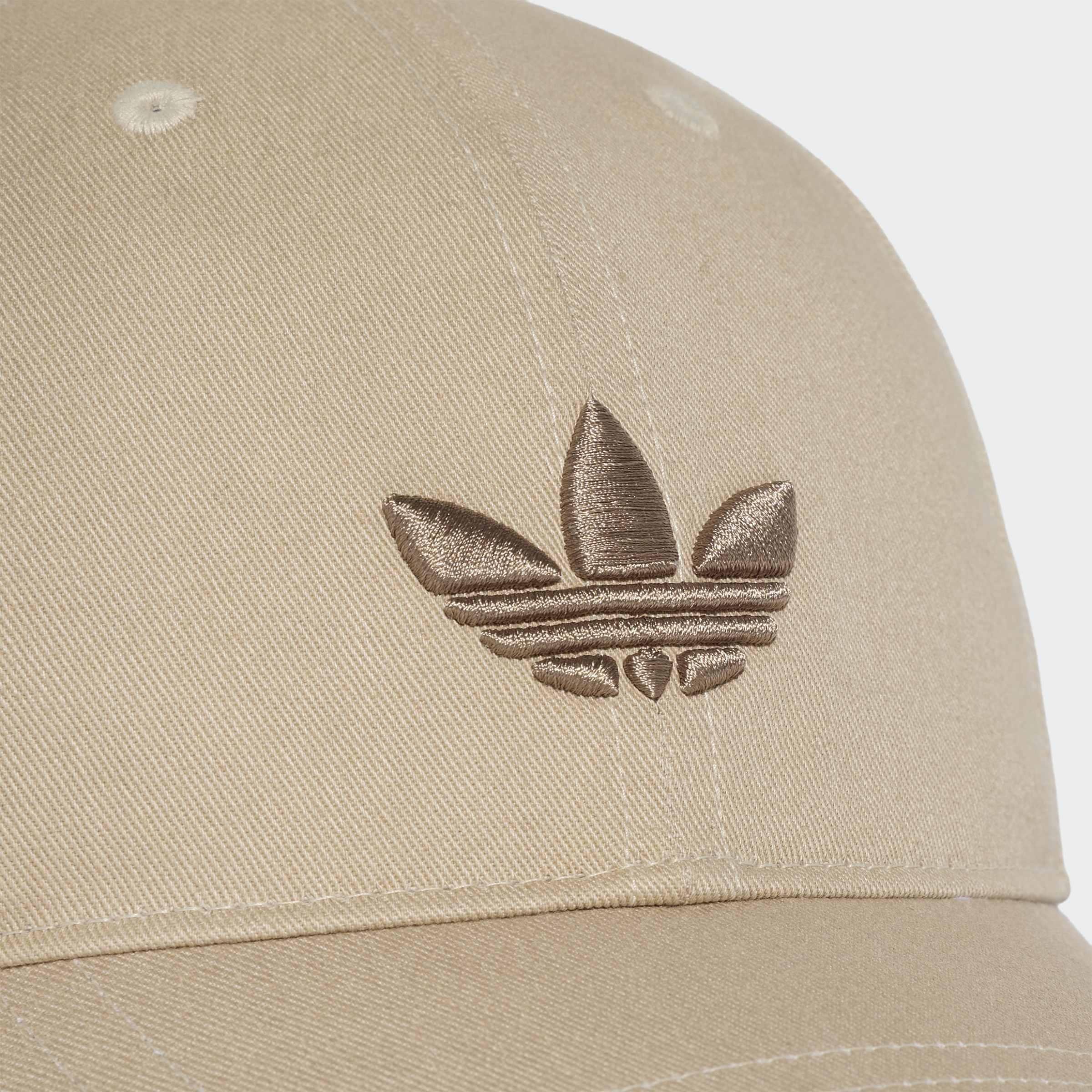 Unisex Adicolor Classic Trefoil Baseball Cap, Beige, A701_ONE, large image number 3