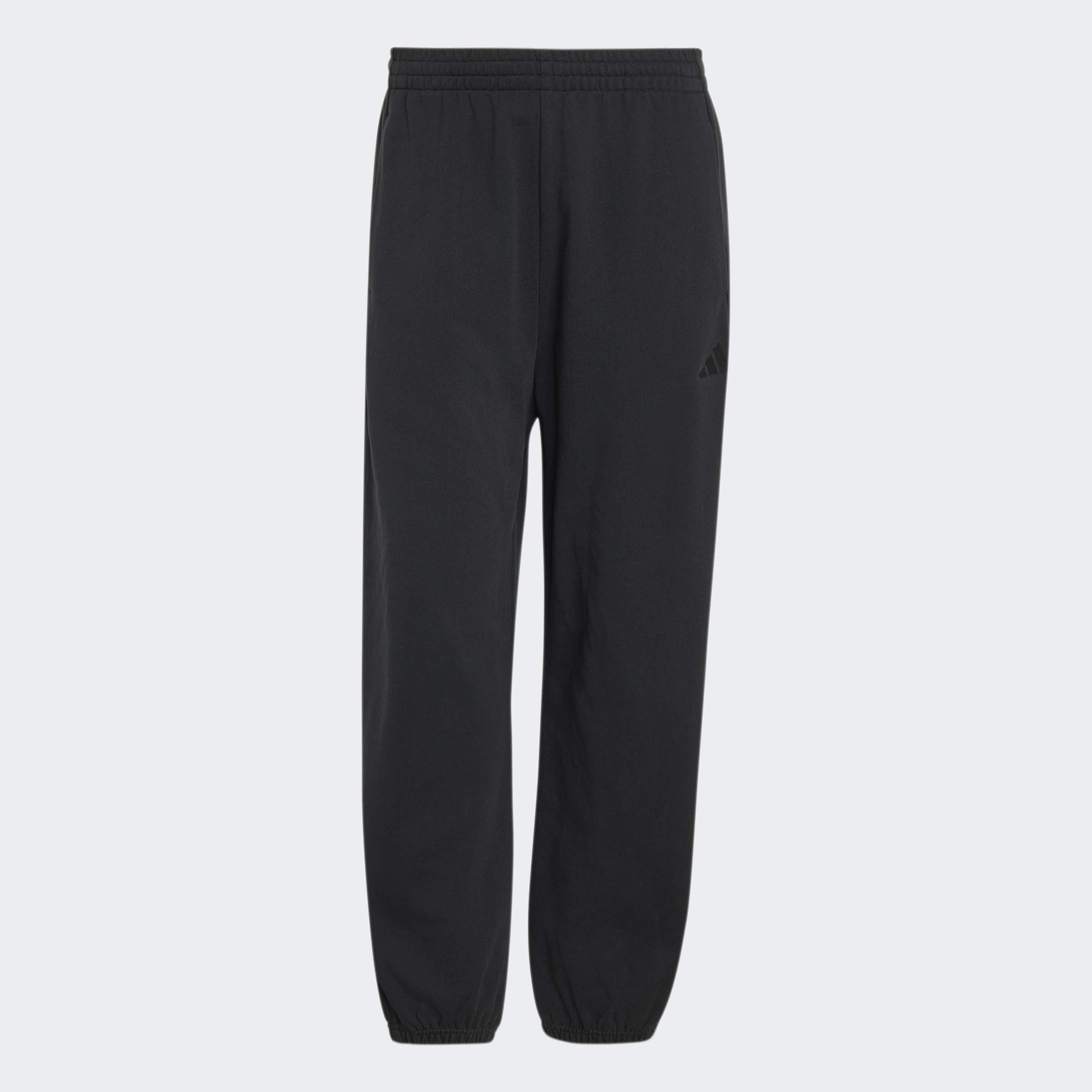 Adidas Kit Small Logo Regular Cuffed Joggers, Black