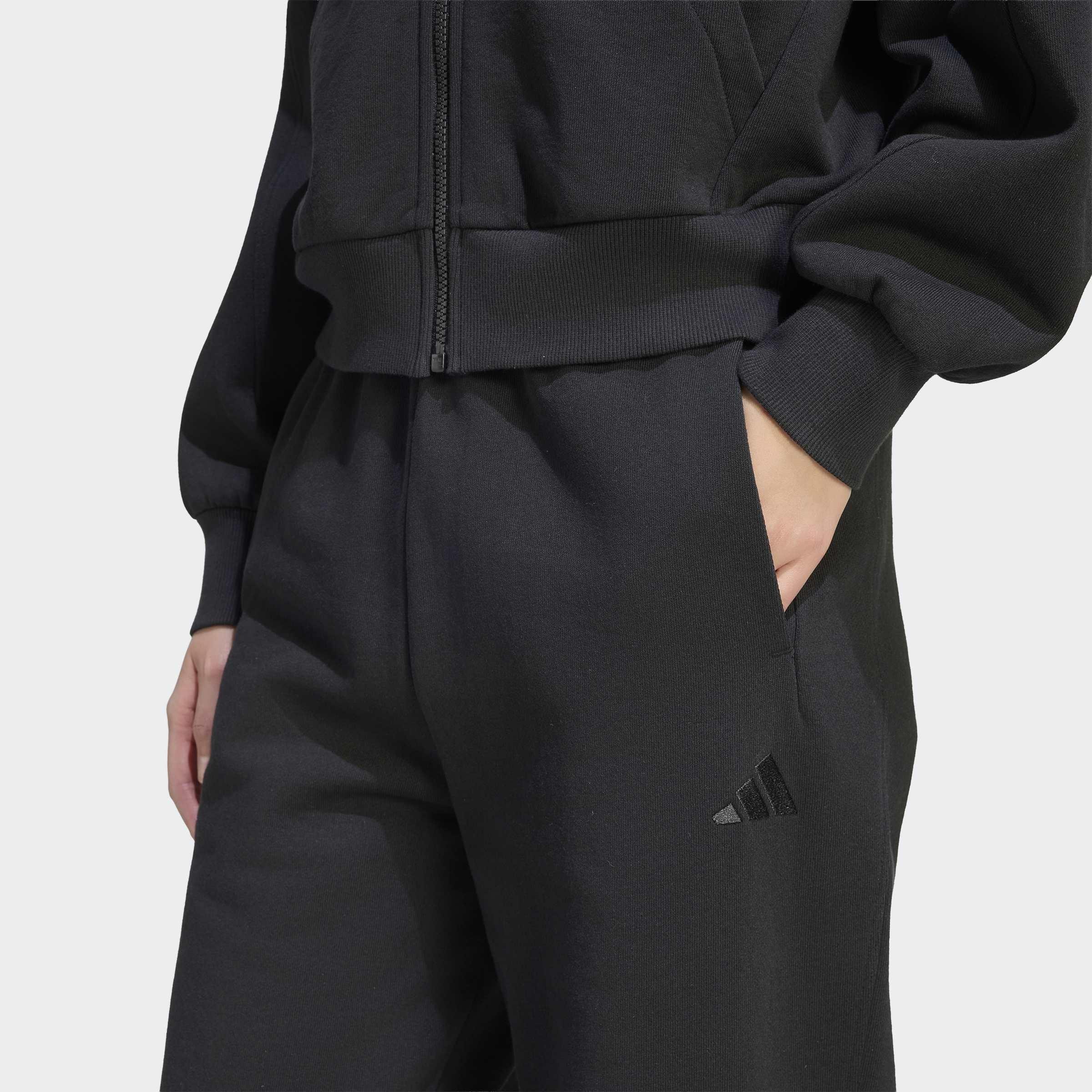 Adidas Kit Small Logo Regular Cuffed Joggers, Black, A701_ONE, large image number 2