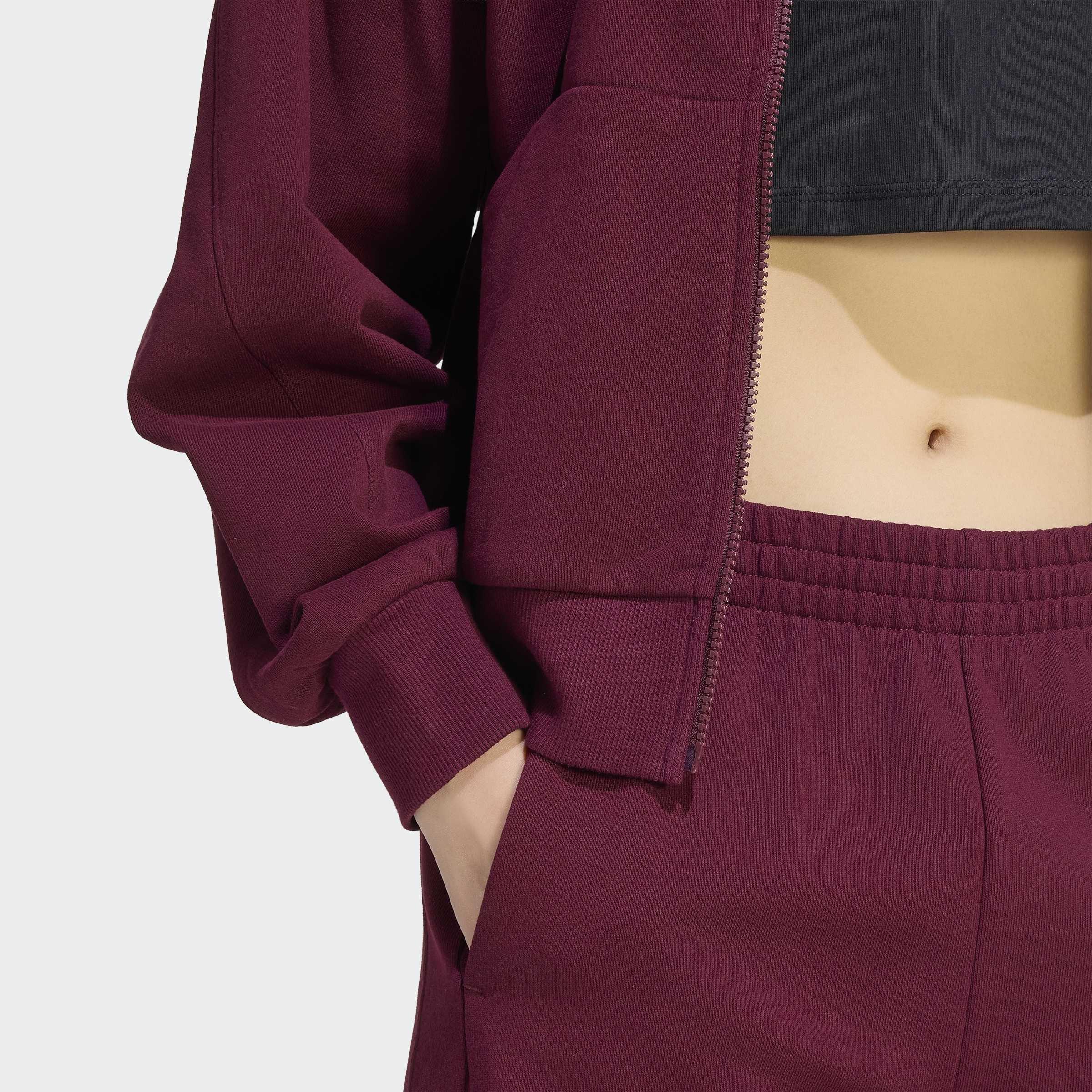 Adidas Kit Small Logo Regular Cuffed Joggers, Burgundy, A701_ONE, large image number 2