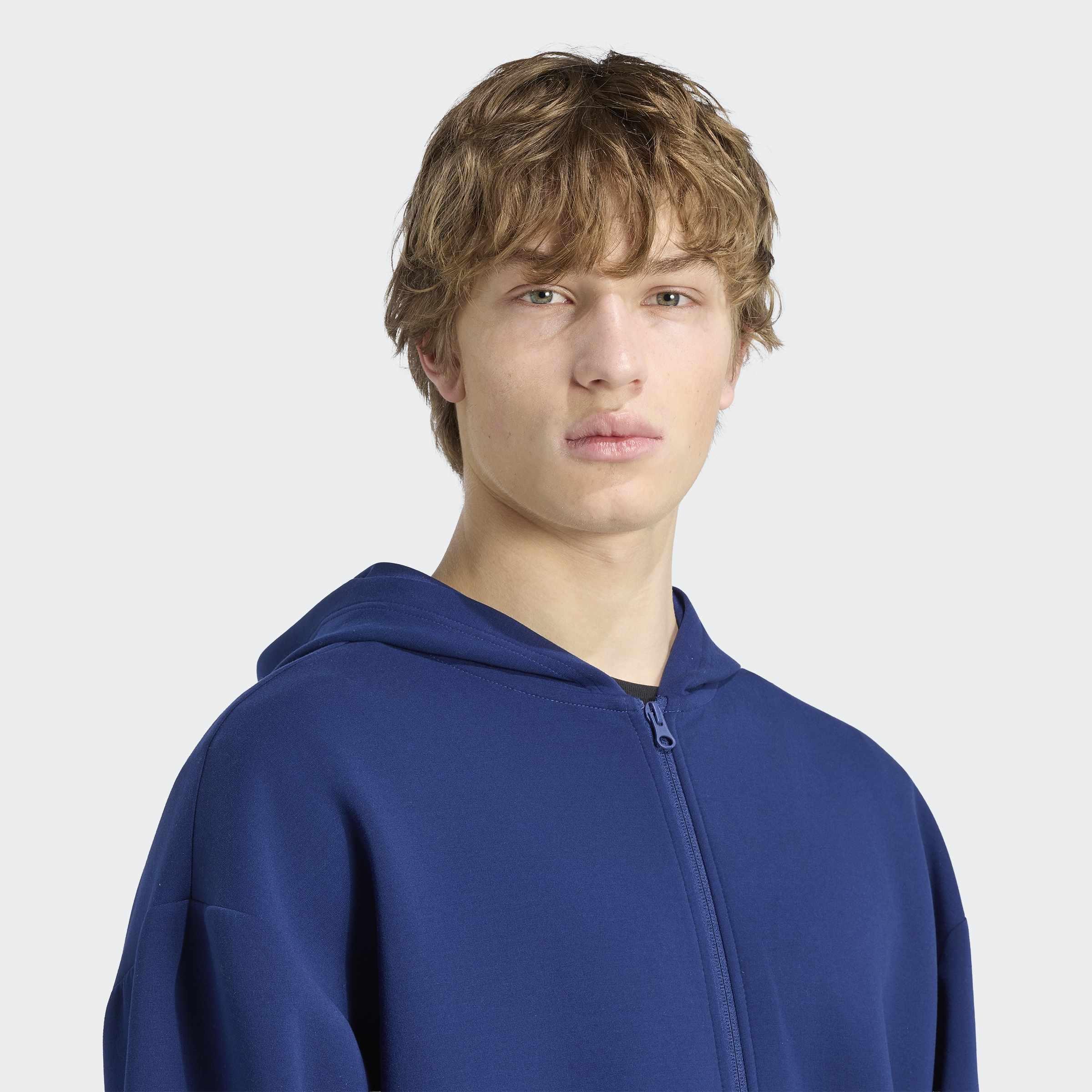 Soft Lux Full-Zip Hoodie, Blue, A701_ONE, large image number 2