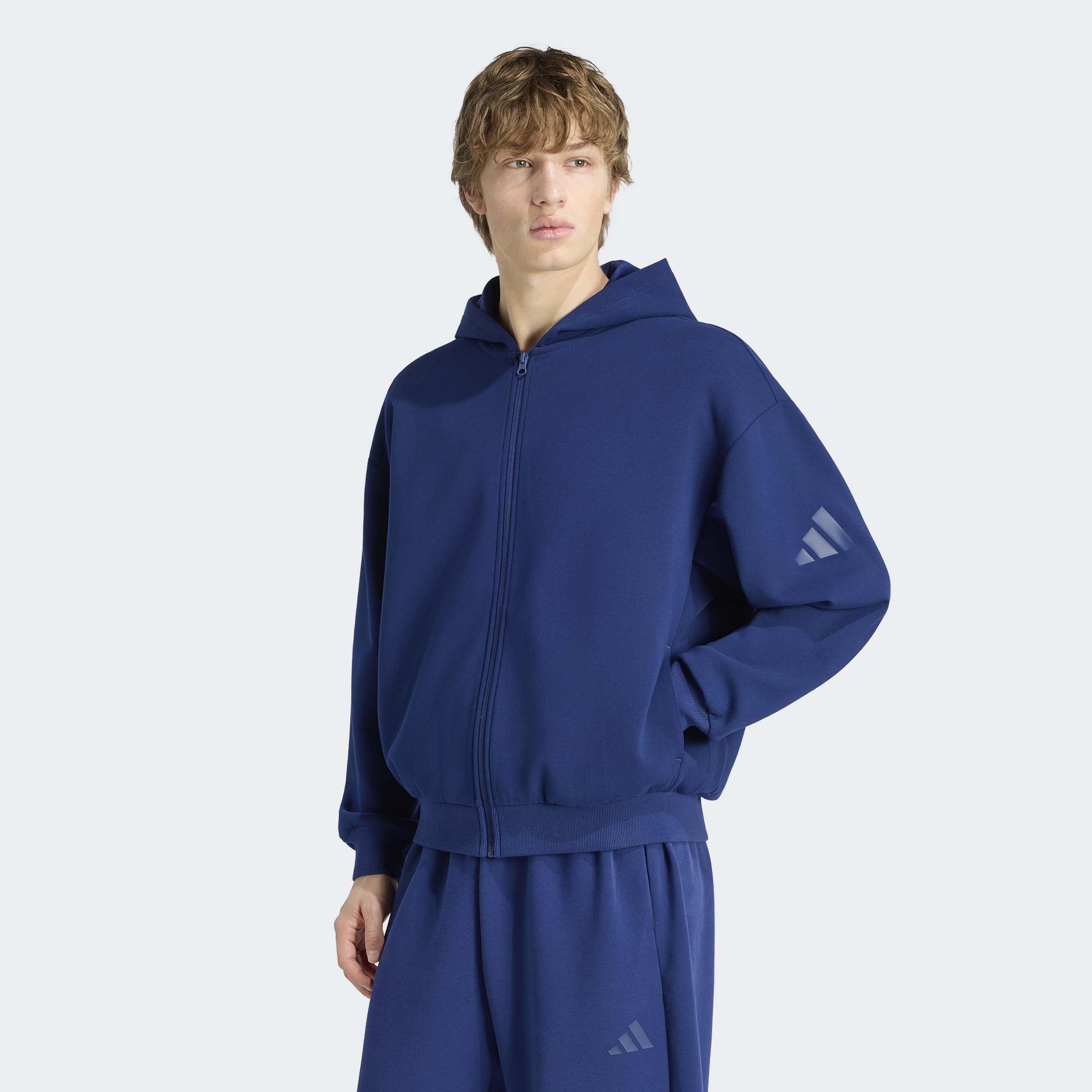 Soft Lux Full-Zip Hoodie, Blue, A701_ONE, large image number 4