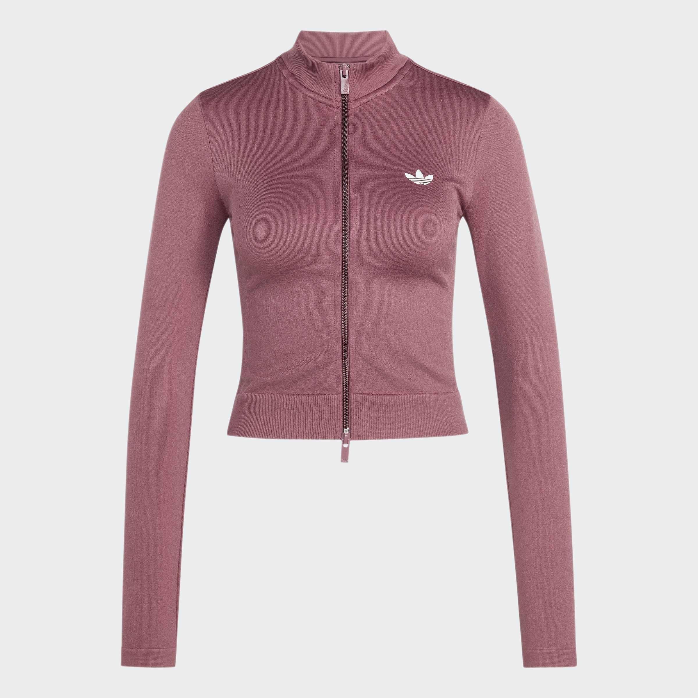 Essentials Seamless Tracktop, Burgundy