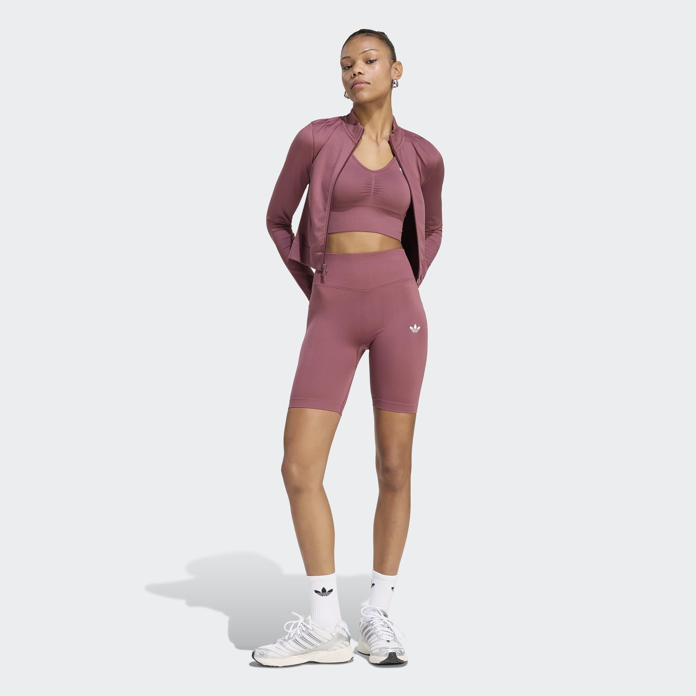 Essentials Seamless Tracktop, Burgundy, A701_ONE, large image number 5