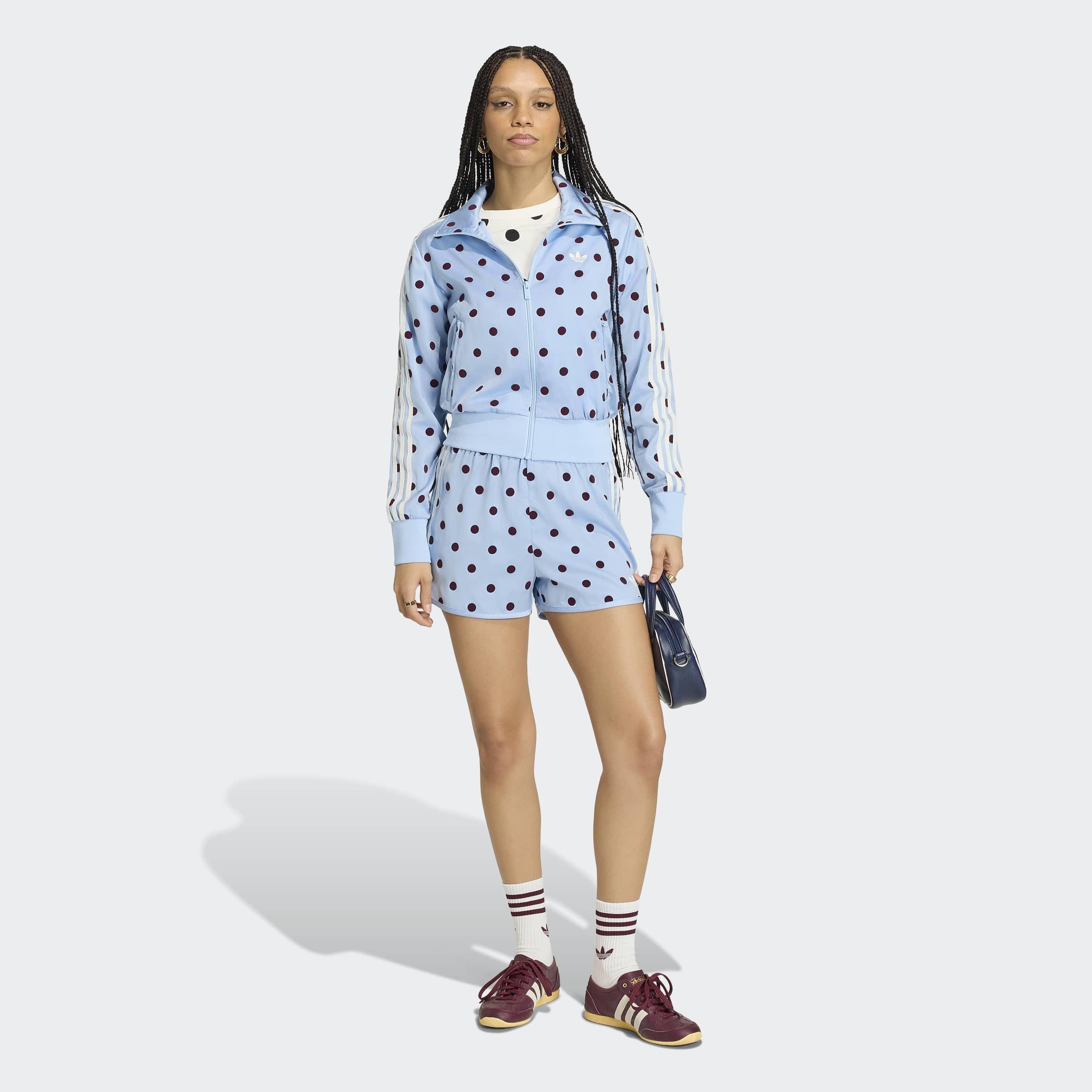 Satin Polka Dots Tt Track Top, Blue, A701_ONE, large image number 5