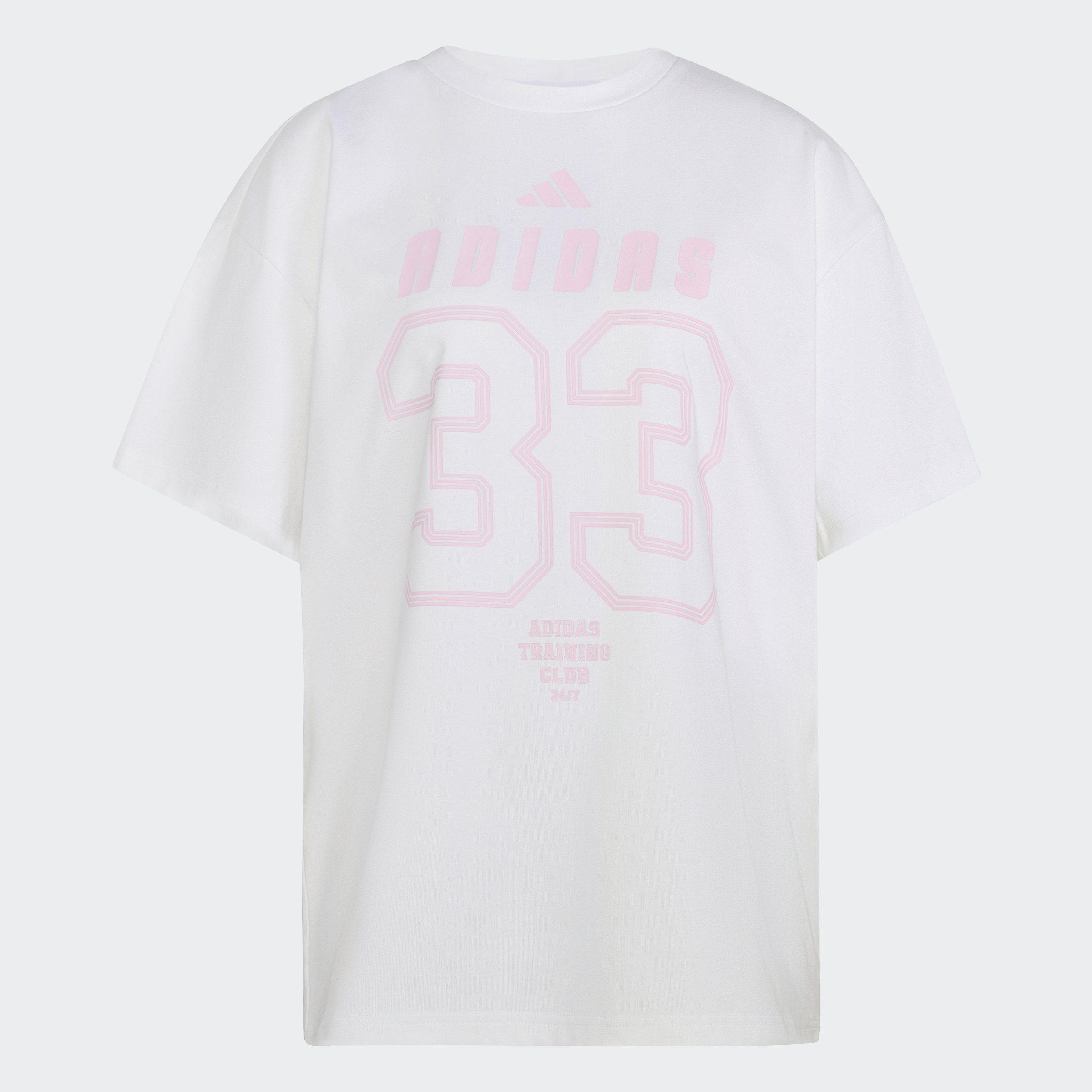 PrimeLift Essentials Workout Oversized Graphics T-Shirt, White