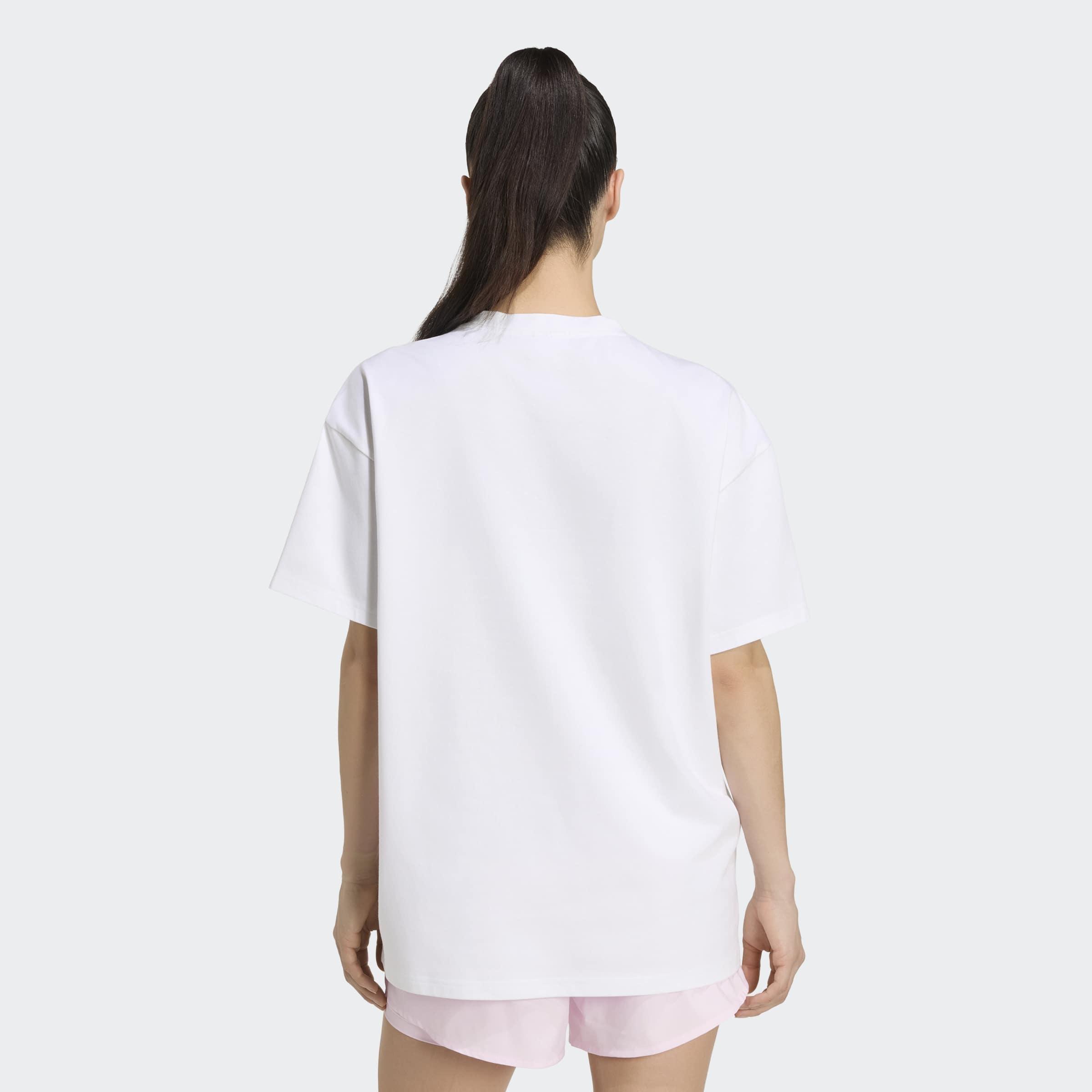 PrimeLift Essentials Workout Oversized Graphics T-Shirt, White