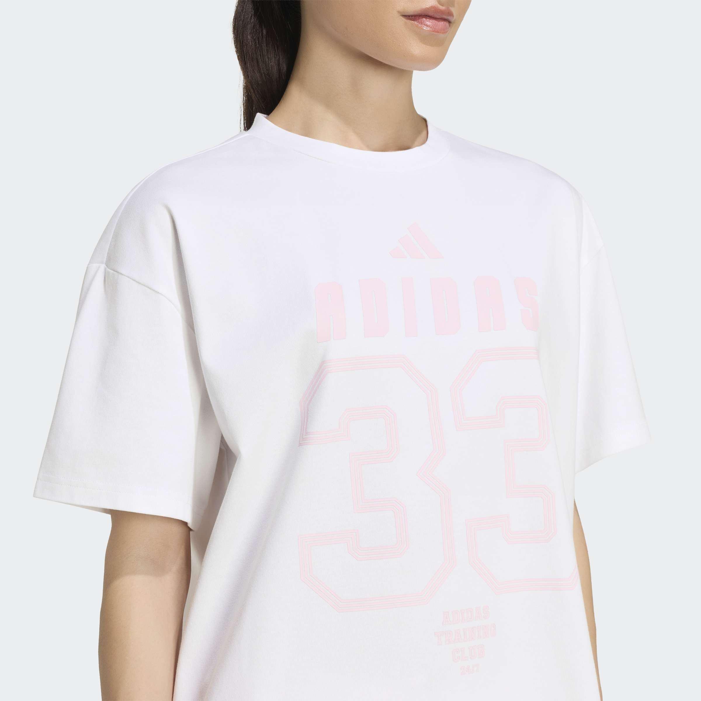 PrimeLift Essentials Workout Oversized Graphics T-Shirt, White, A701_ONE, large image number 3