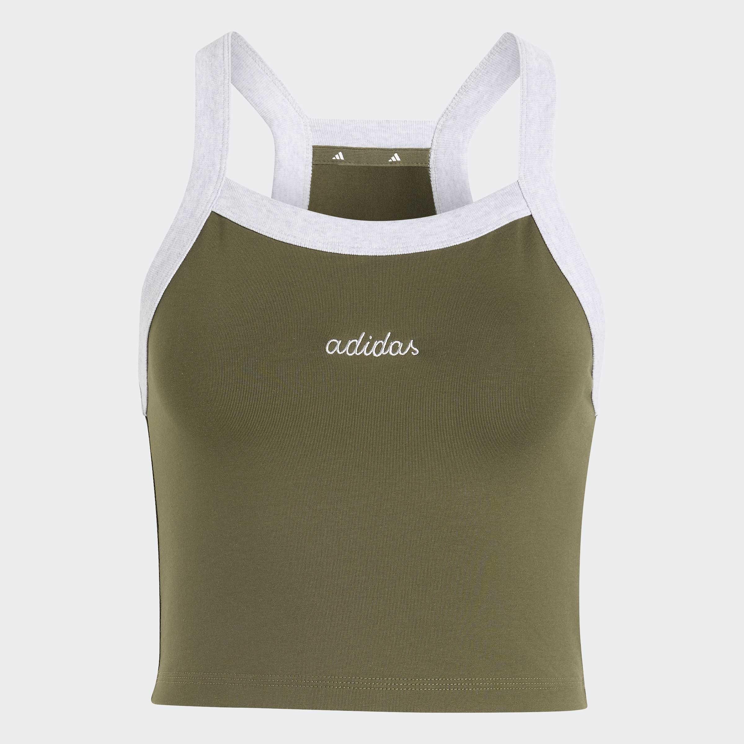 Seasonal Essentials Colourpop Tank with Embroidered Graphic, Green, A701_ONE, large image number 0