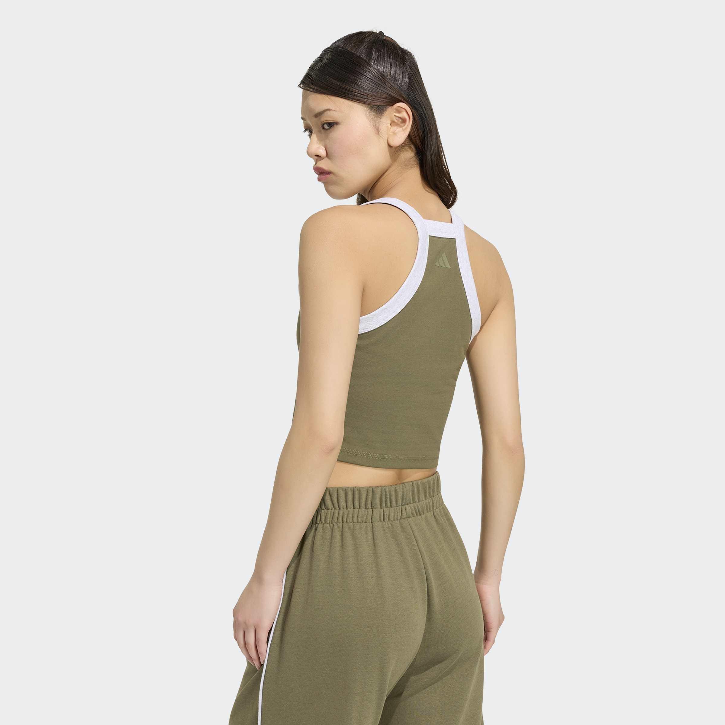 Seasonal Essentials Colourpop Tank with Embroidered Graphic, Green, A701_ONE, large image number 1