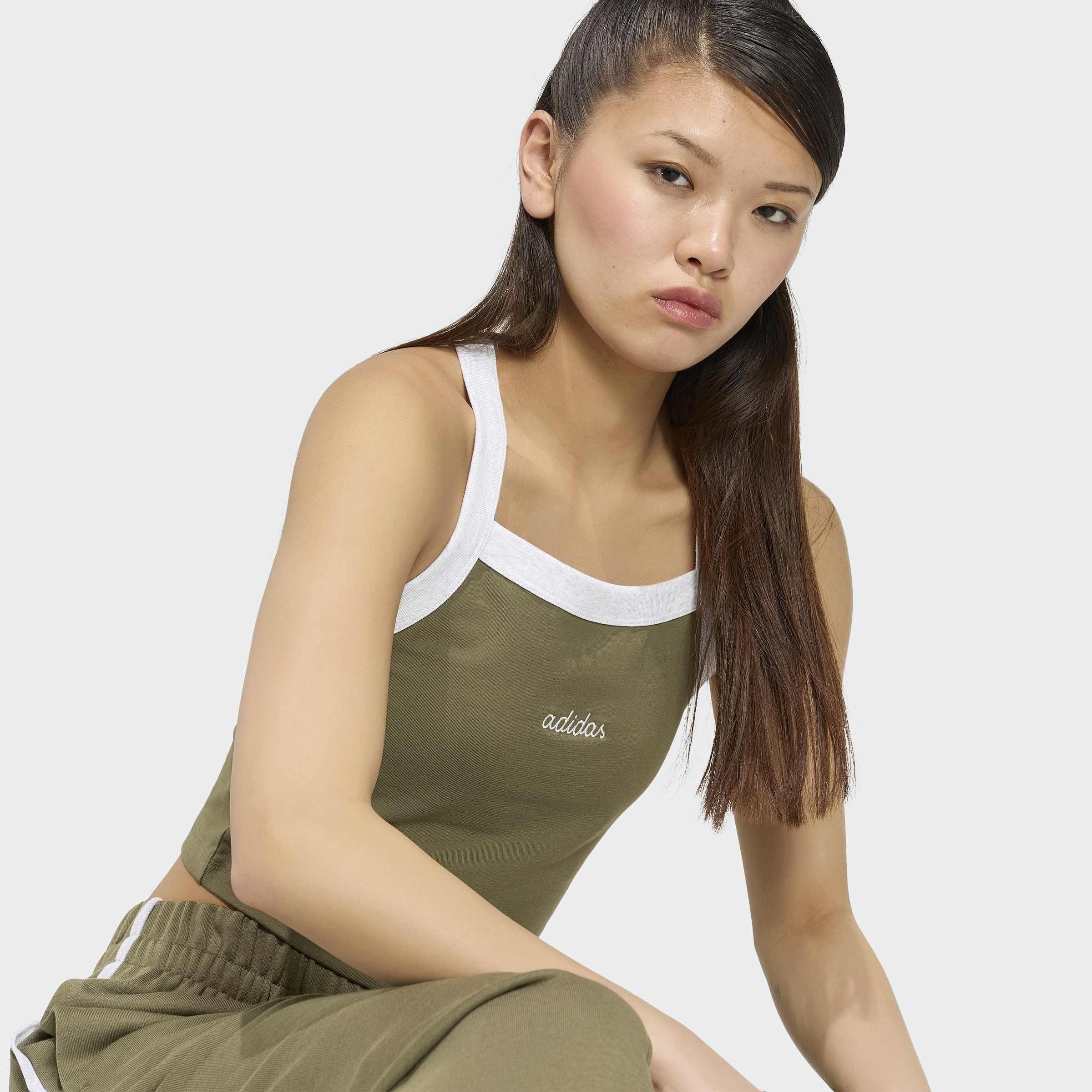 Seasonal Essentials Colourpop Tank with Embroidered Graphic, Green, A701_ONE, large image number 3