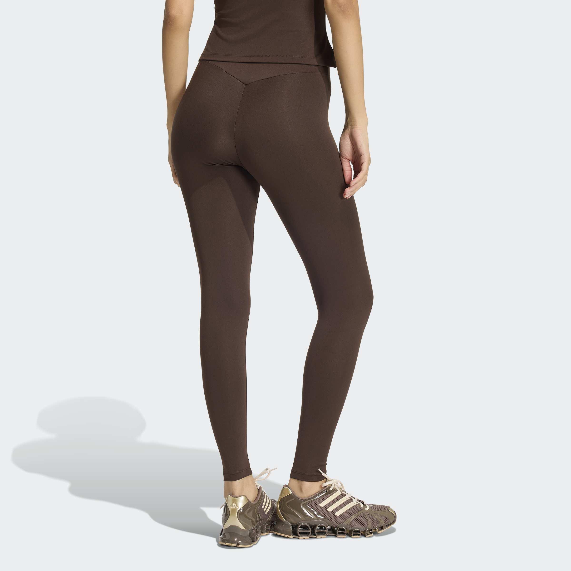 Essentials Polyester Leggings, Brown