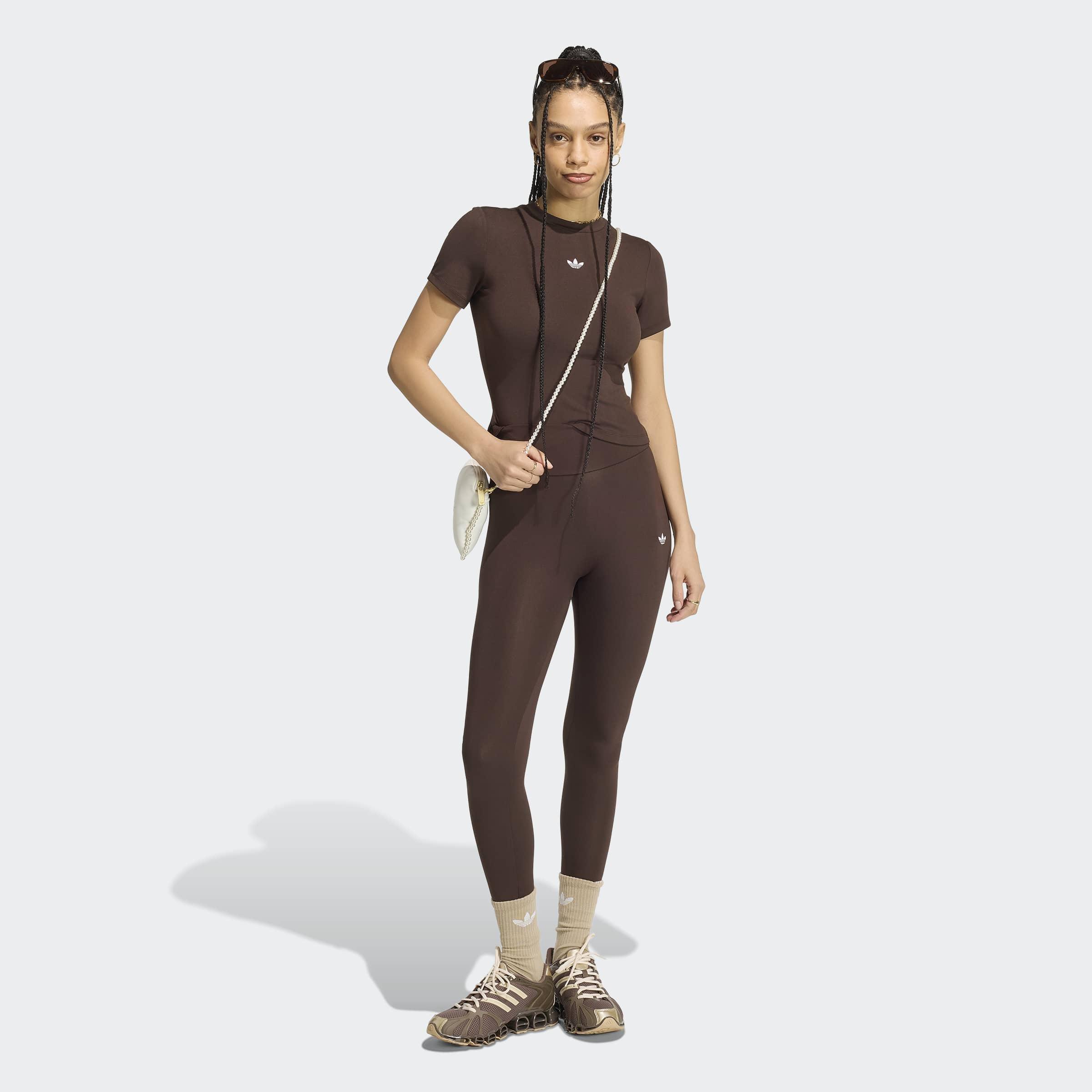 Essentials Polyester Leggings, Brown, A701_ONE, large image number 5