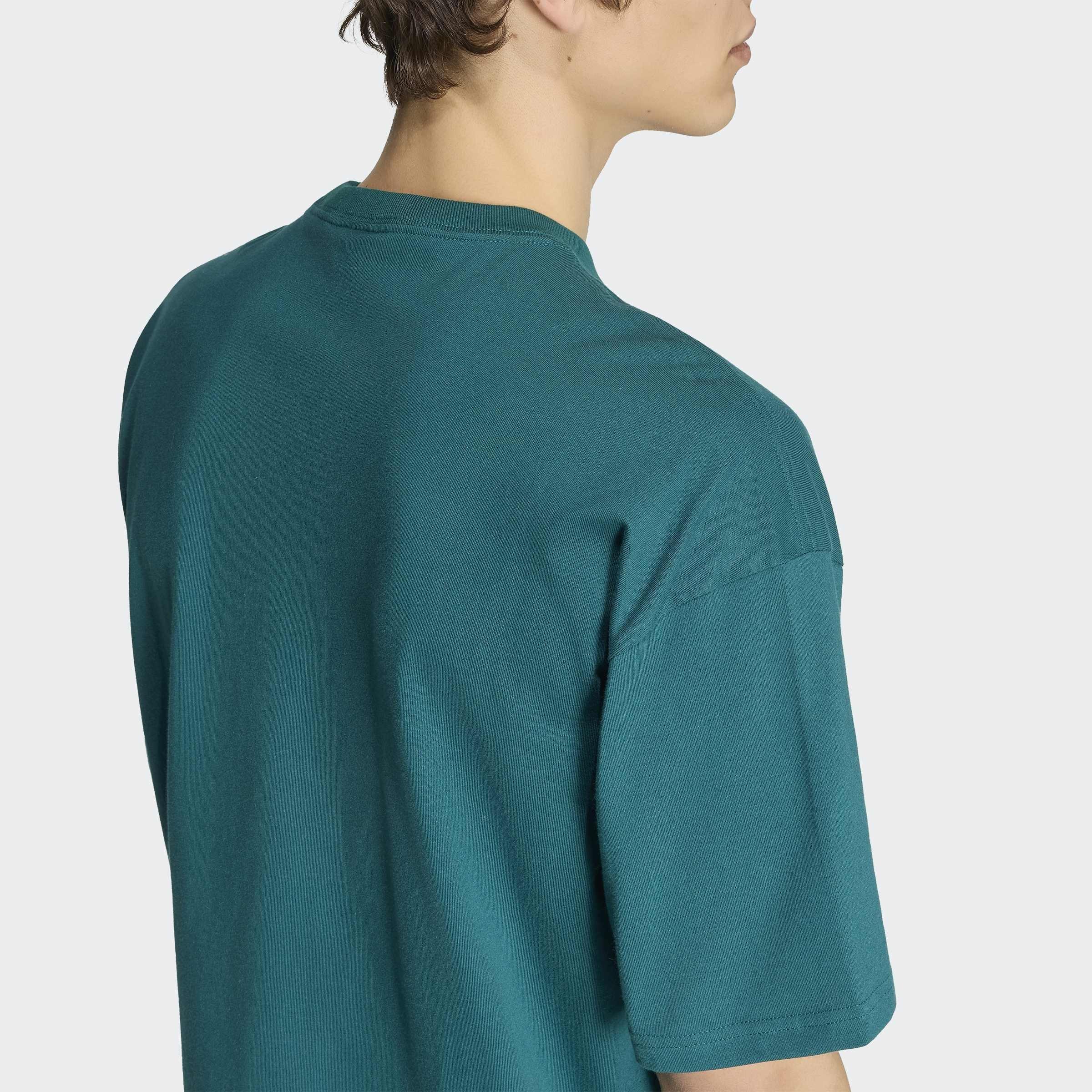 Trefoil Essentials Loose T-Shirt, Green, A701_ONE, large image number 2
