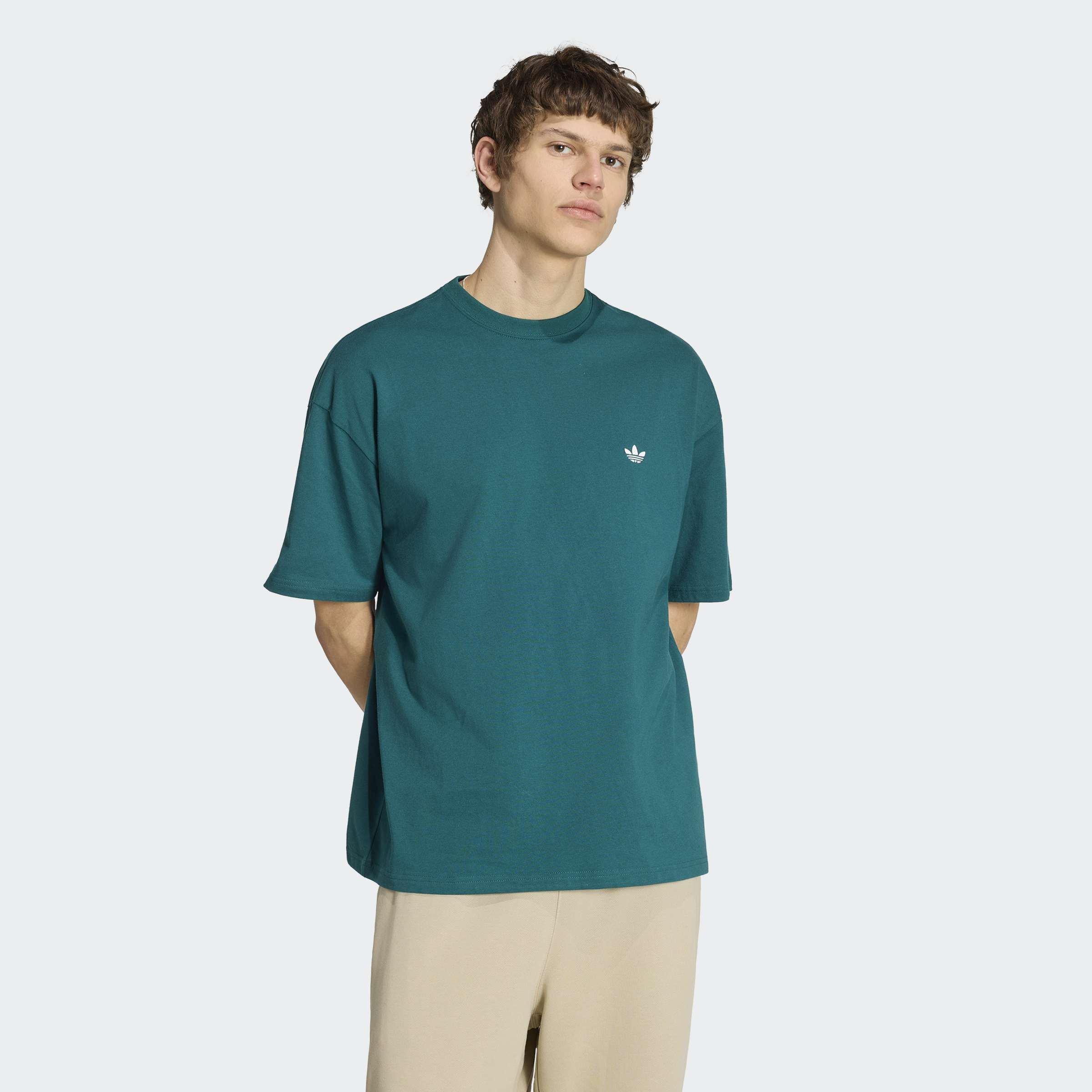 Trefoil Essentials Loose T-Shirt, Green, A701_ONE, large image number 4